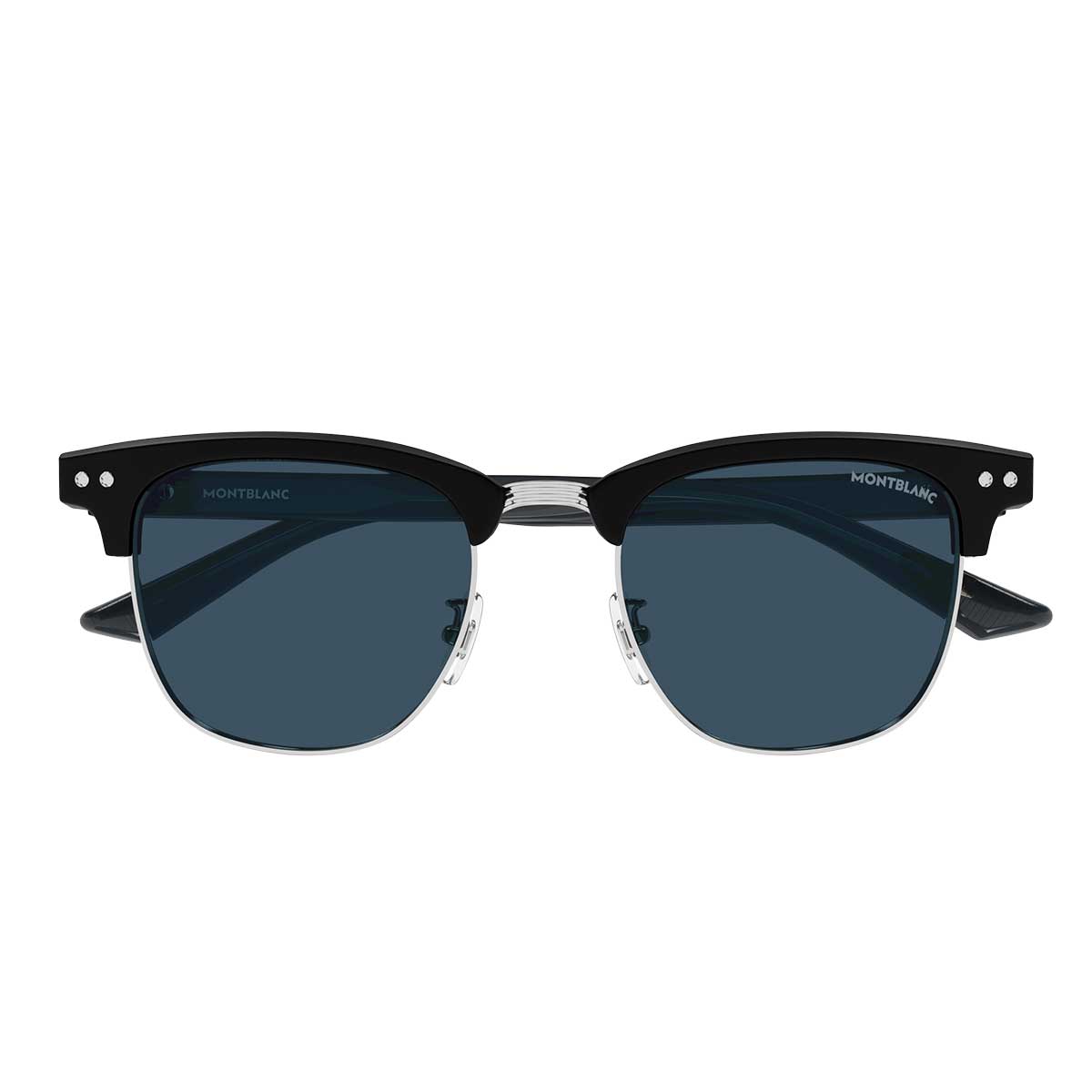 Montblanc Occhiali da Sole MB0382S 002 Nero/Blu Uomo