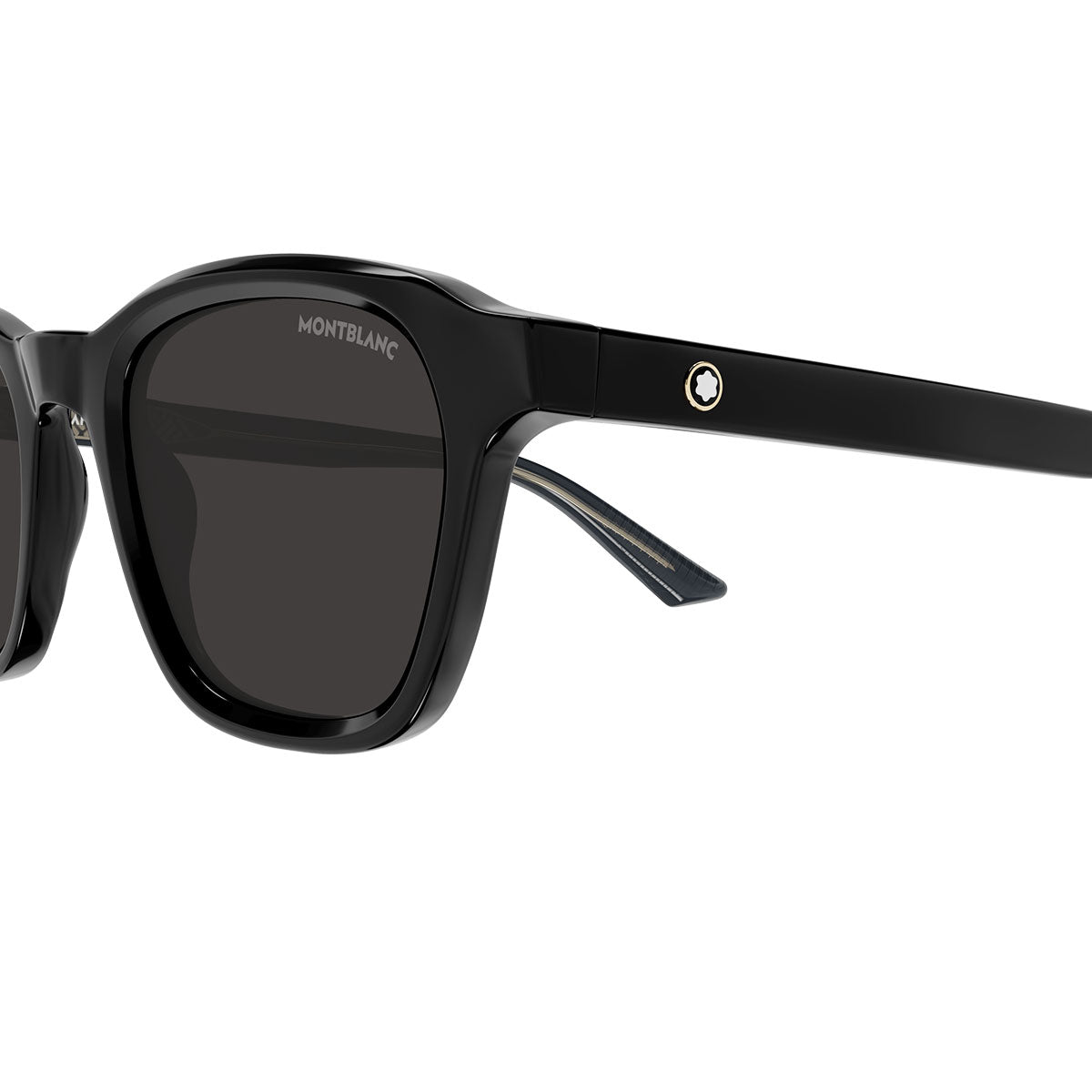 Montblanc Occhiali da Sole MB0384S 001 Nero/Grigio Uomo