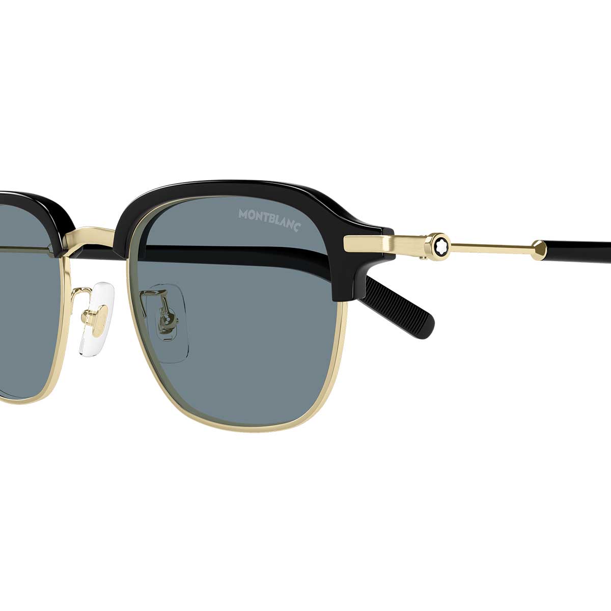 Montblanc Occhiali da Sole MB0390S 002 Oro/Blu Uomo 3