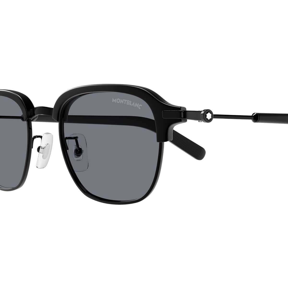 Montblanc Occhiali da Sole MB0390S 003 Nero/Grigio Uomo 3
