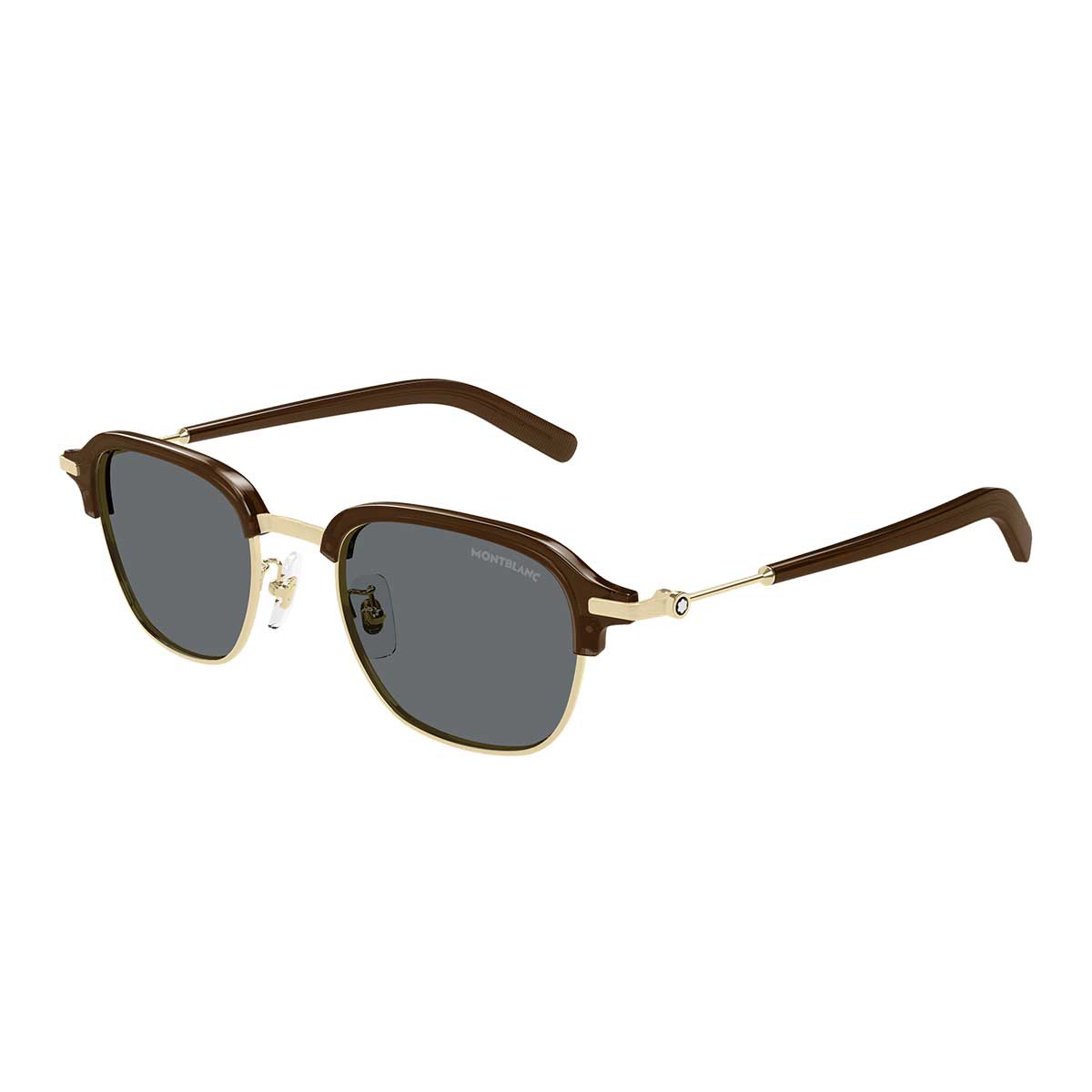 Montblanc Occhiali da Sole MB0390S 005 Oro/Grigio Uomo 2