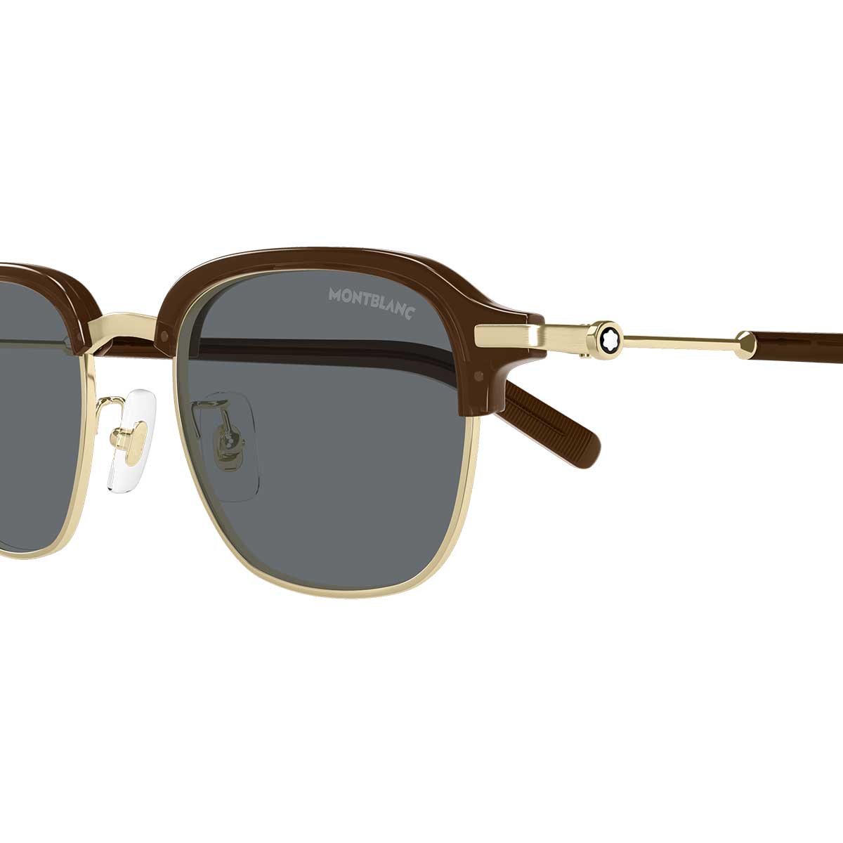 Montblanc Occhiali da Sole MB0390S 005 Oro/Grigio Uomo 3