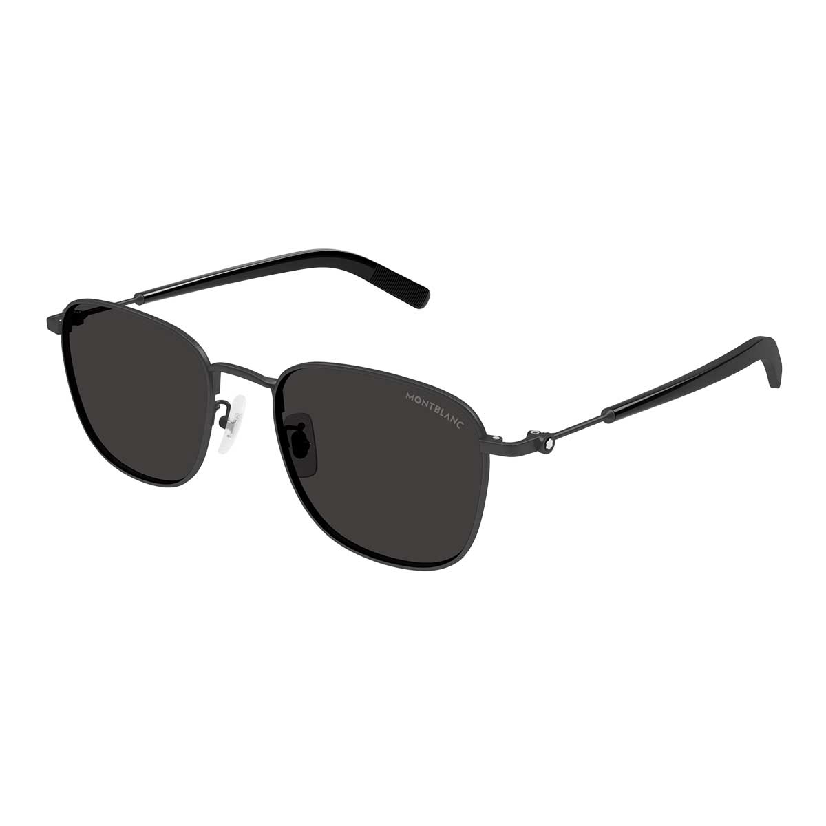 Montblanc Occhiali da Sole MB0392SA 001 Nero/Grigio Uomo 2