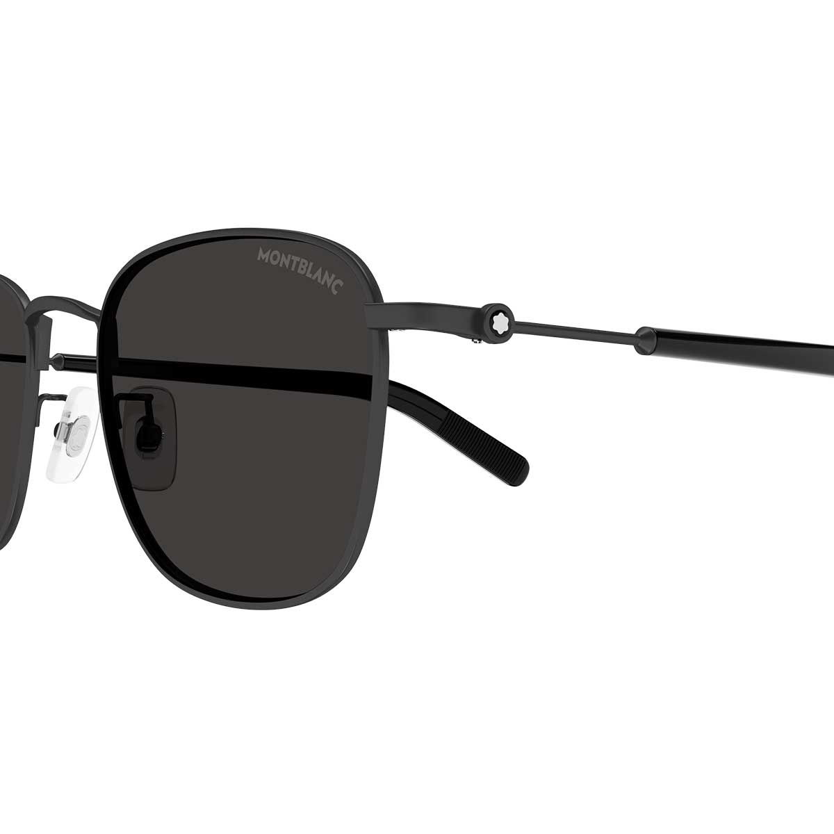 Montblanc Occhiali da Sole MB0392SA 001 Nero/Grigio Uomo 3