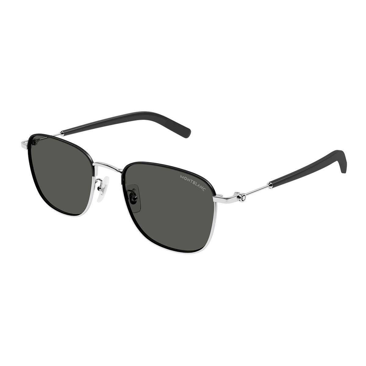 Montblanc Occhiali da Sole MB0392SA 002 Argento/Grigio Uomo 2