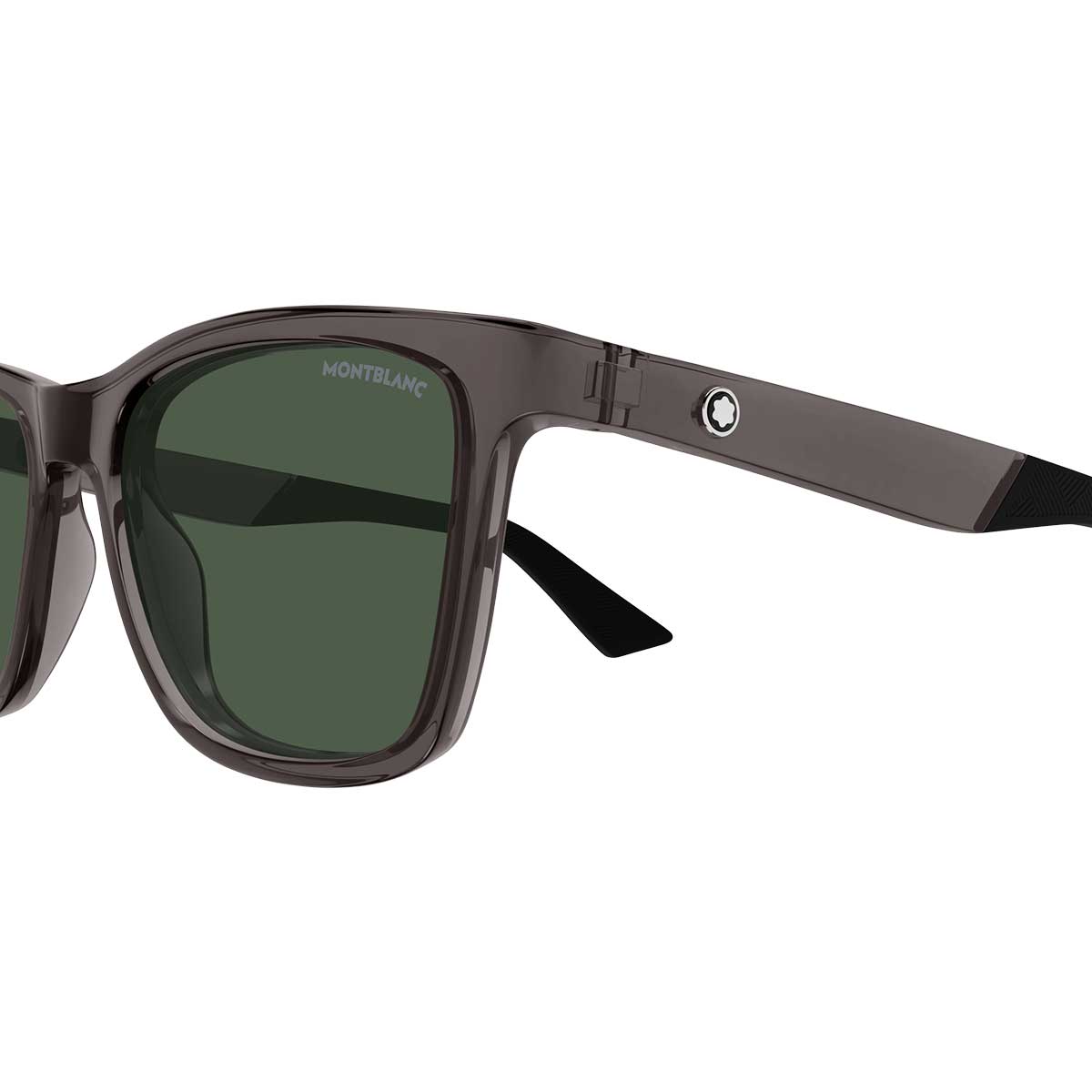 Montblanc Occhiali da Sole MB0399S 003 Grigio/Verde Uomo 3