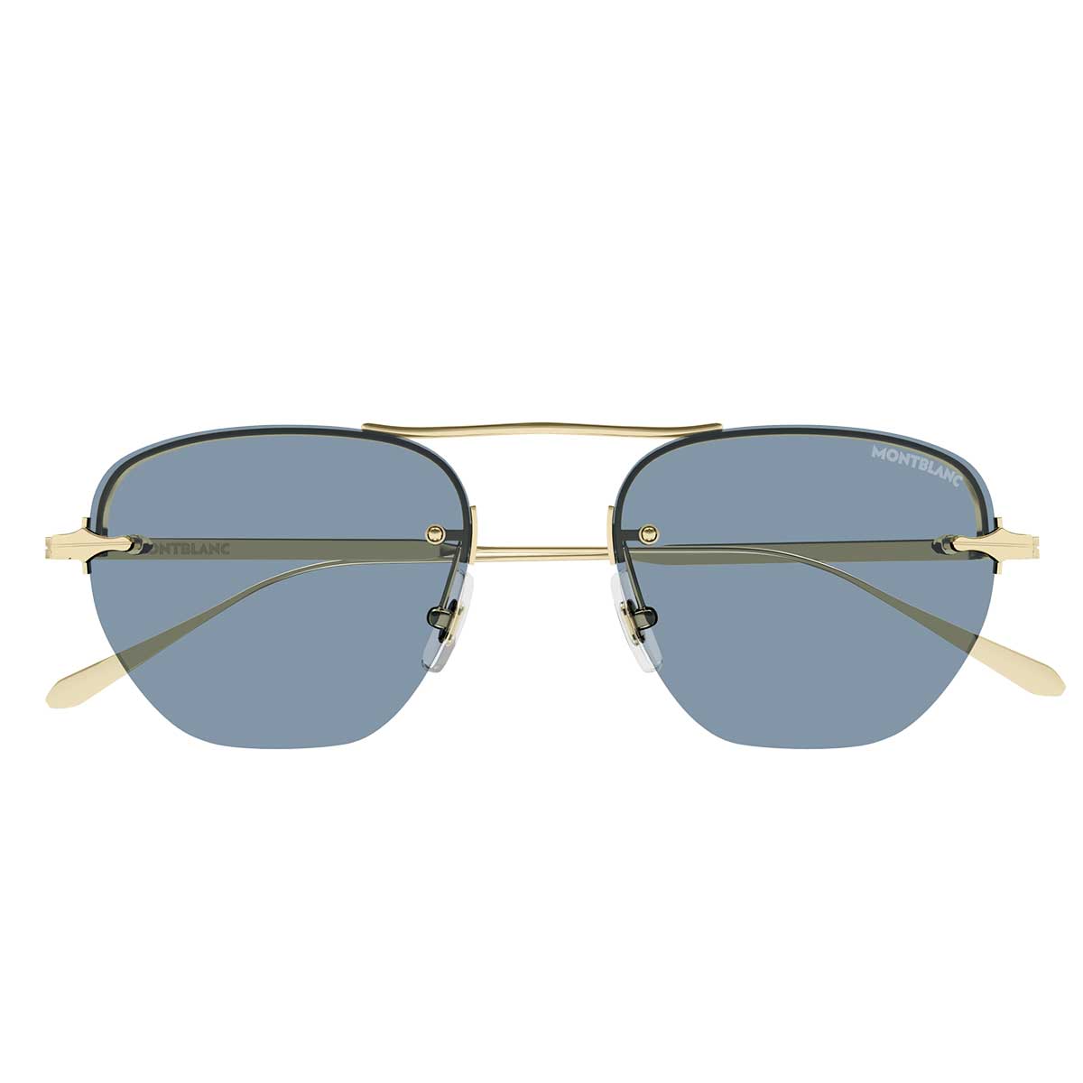 Montblanc Occhiali da Sole MB0404S 004 Oro/Blu Uomo