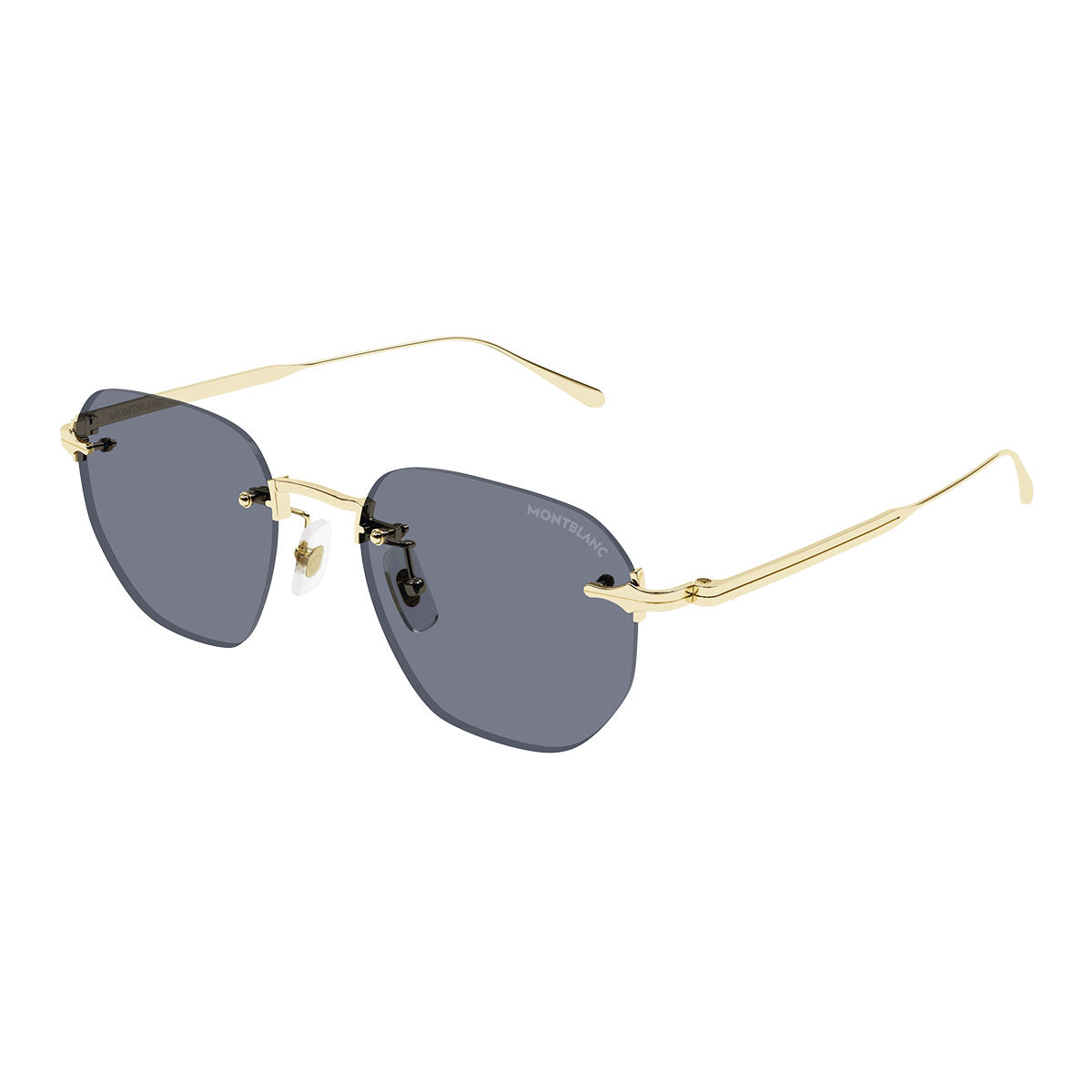 Montblanc Occhiali da Sole MB0405S 003 Oro/Grigio Uomo 2