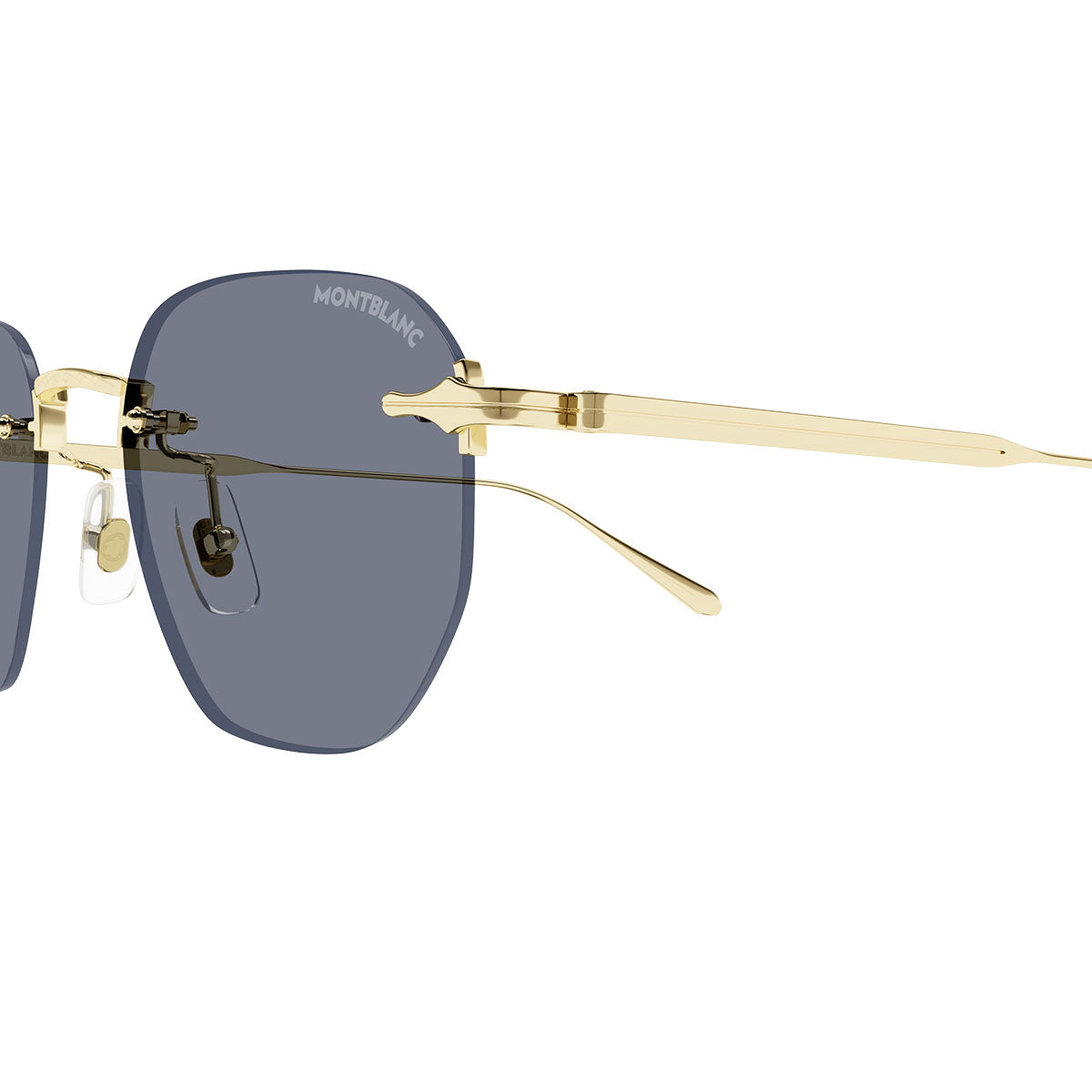 Montblanc Occhiali da Sole MB0405S 003 Oro/Grigio Uomo