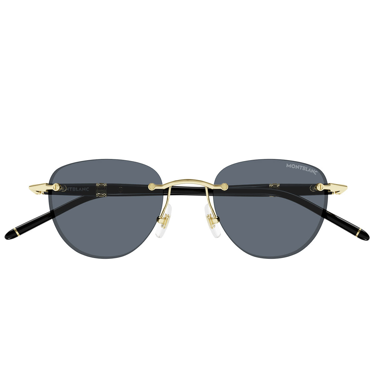 Montblanc Occhiali da Sole MB0412S 001 Oro/Grigio Uomo