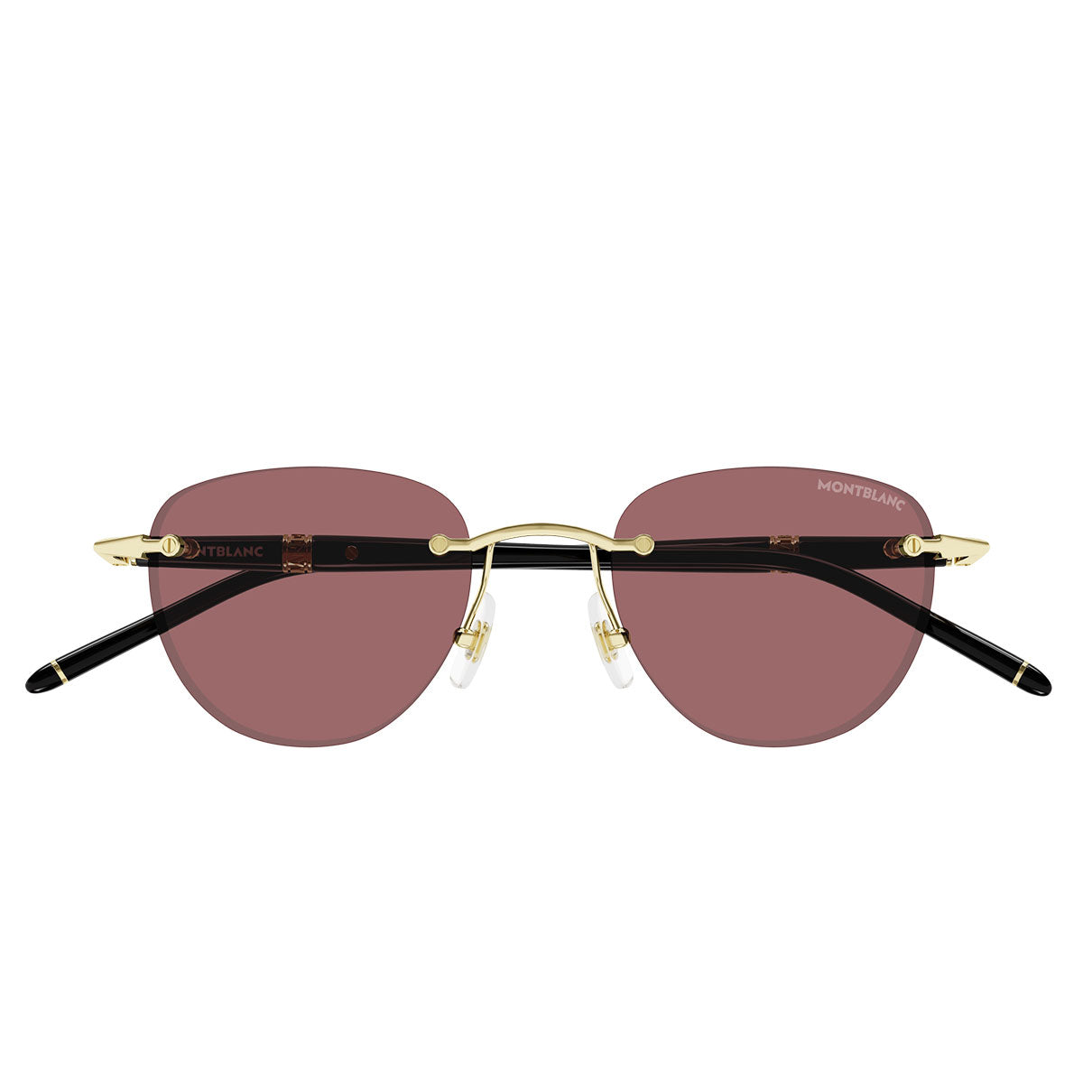 Montblanc Occhiali da Sole MB0412S 003 Oro/Arancione Uomo
