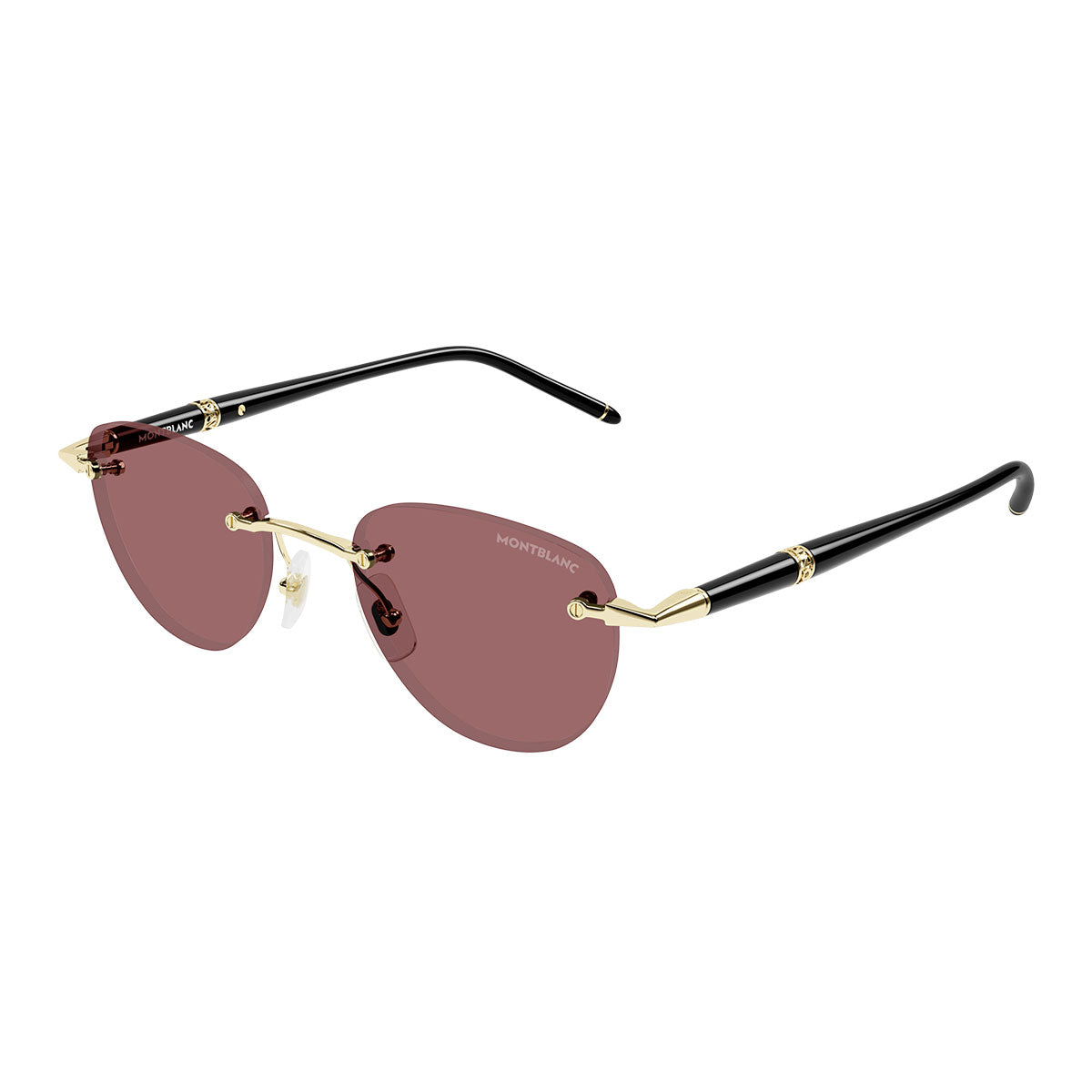 Montblanc Occhiali da Sole MB0412S 003 Oro/Arancione Uomo 2
