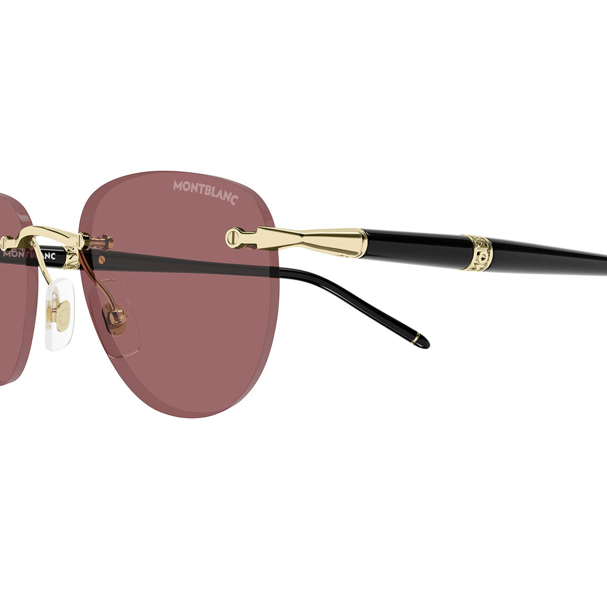 Montblanc Occhiali da Sole MB0412S 003 Oro/Arancione Uomo
