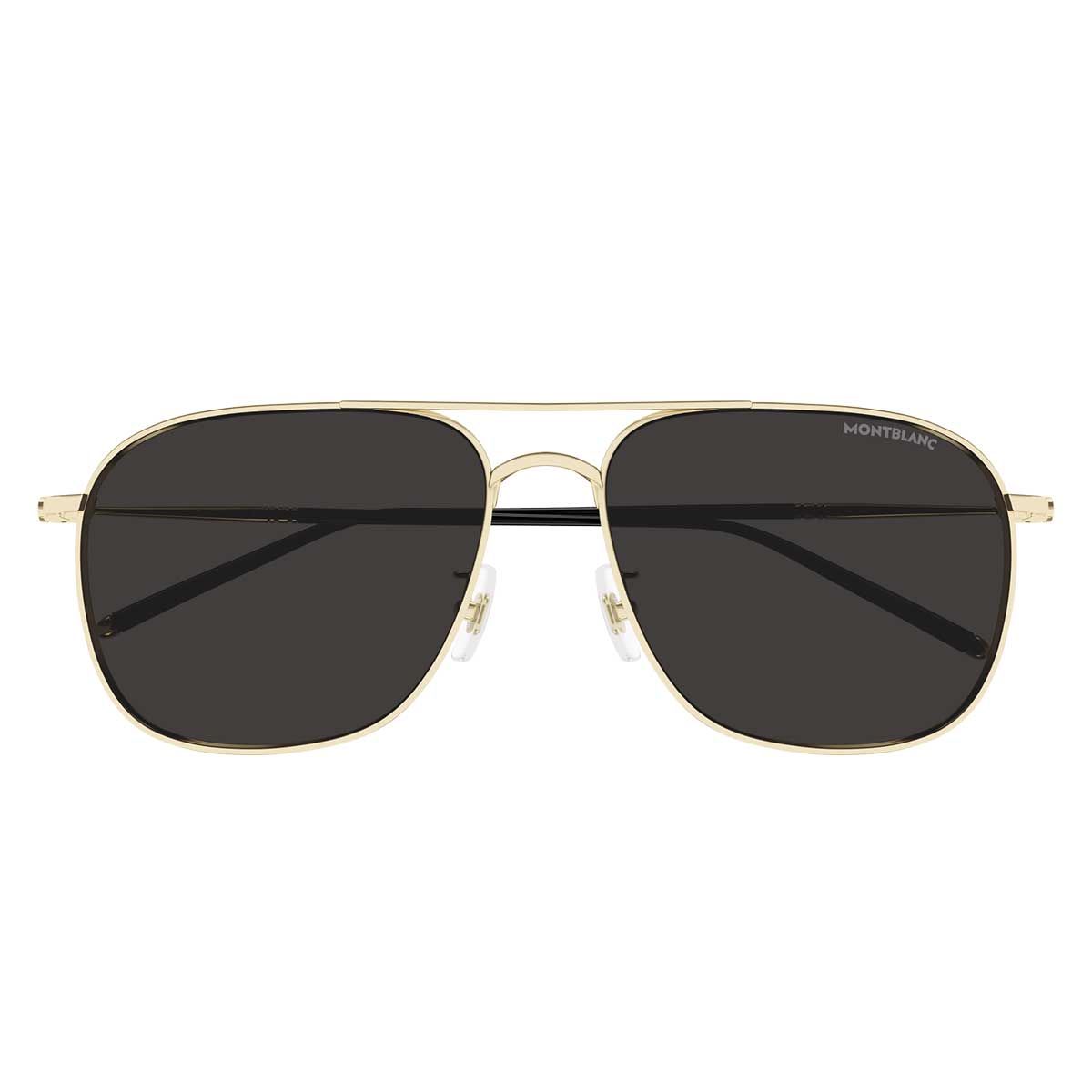 Montblanc Occhiali da Sole MB0417SA 001 Oro/Grigio Uomo