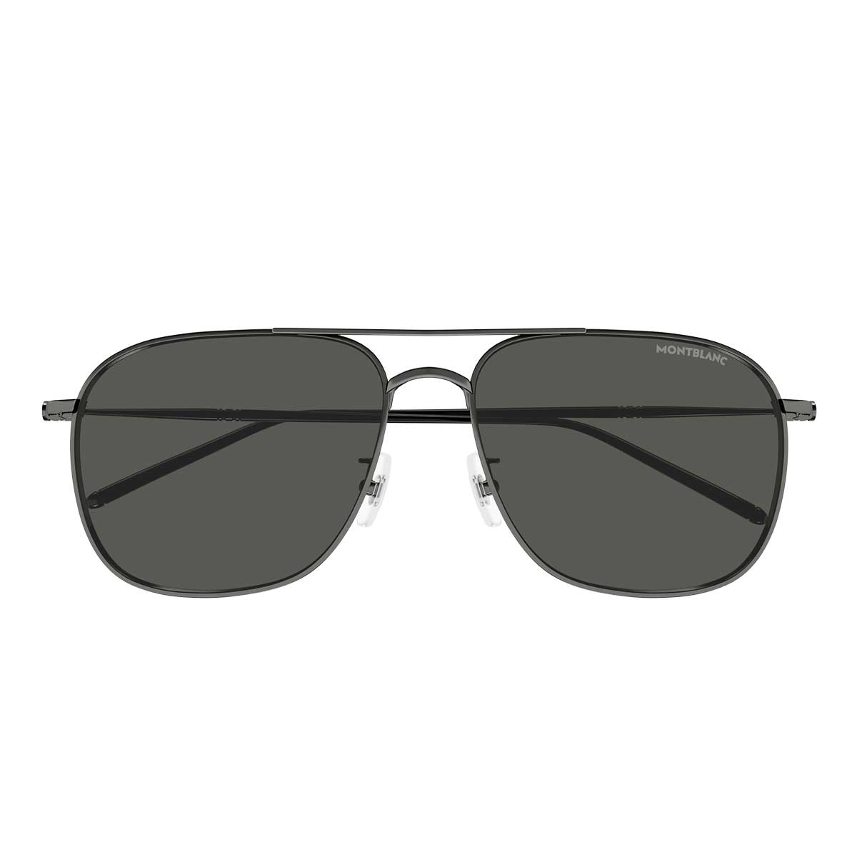 Montblanc Occhiali da Sole MB0417SA 002 Rutenio/Grigio Uomo