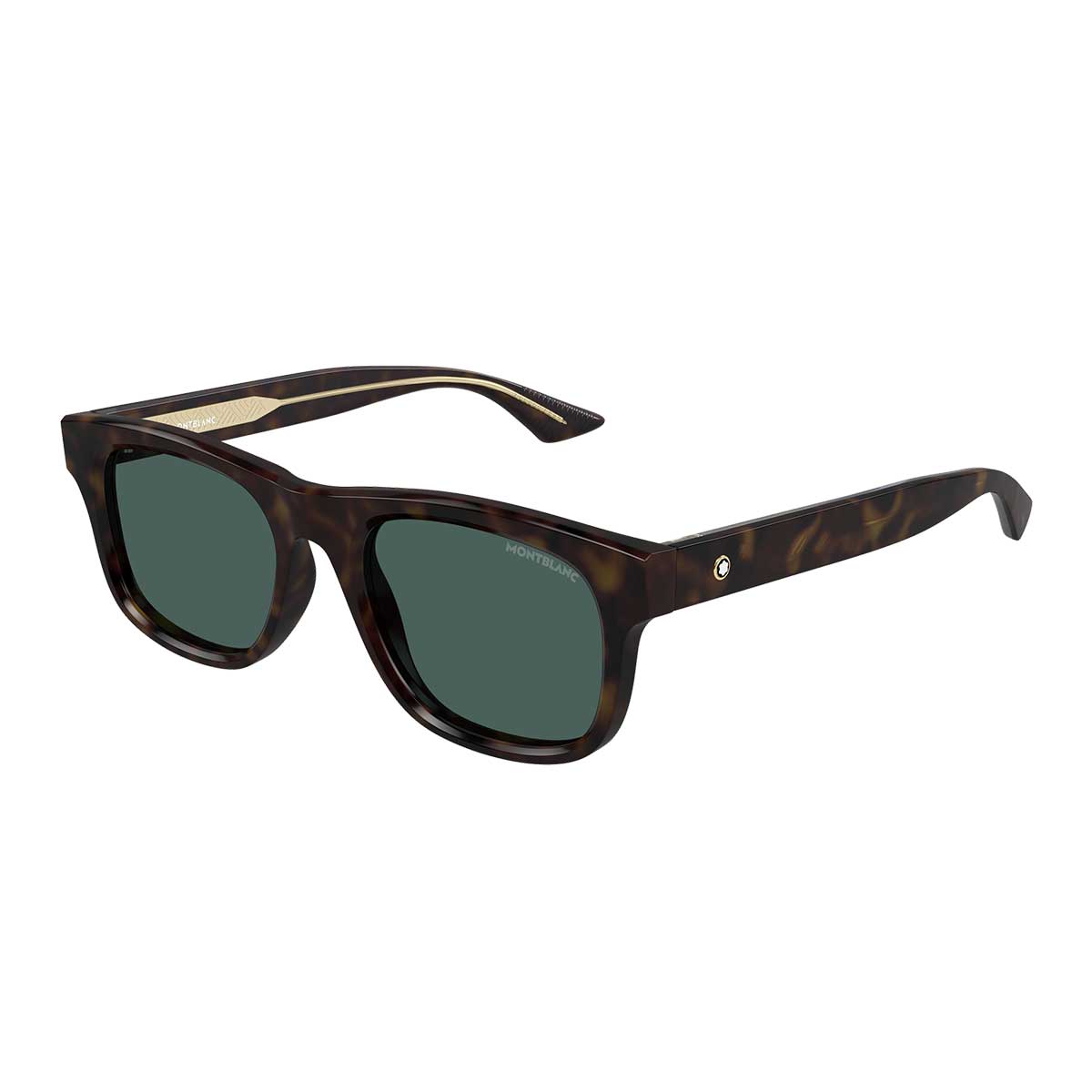 Montblanc Occhiali da Sole MB0421S 002 Marrone/Verde Uomo 2