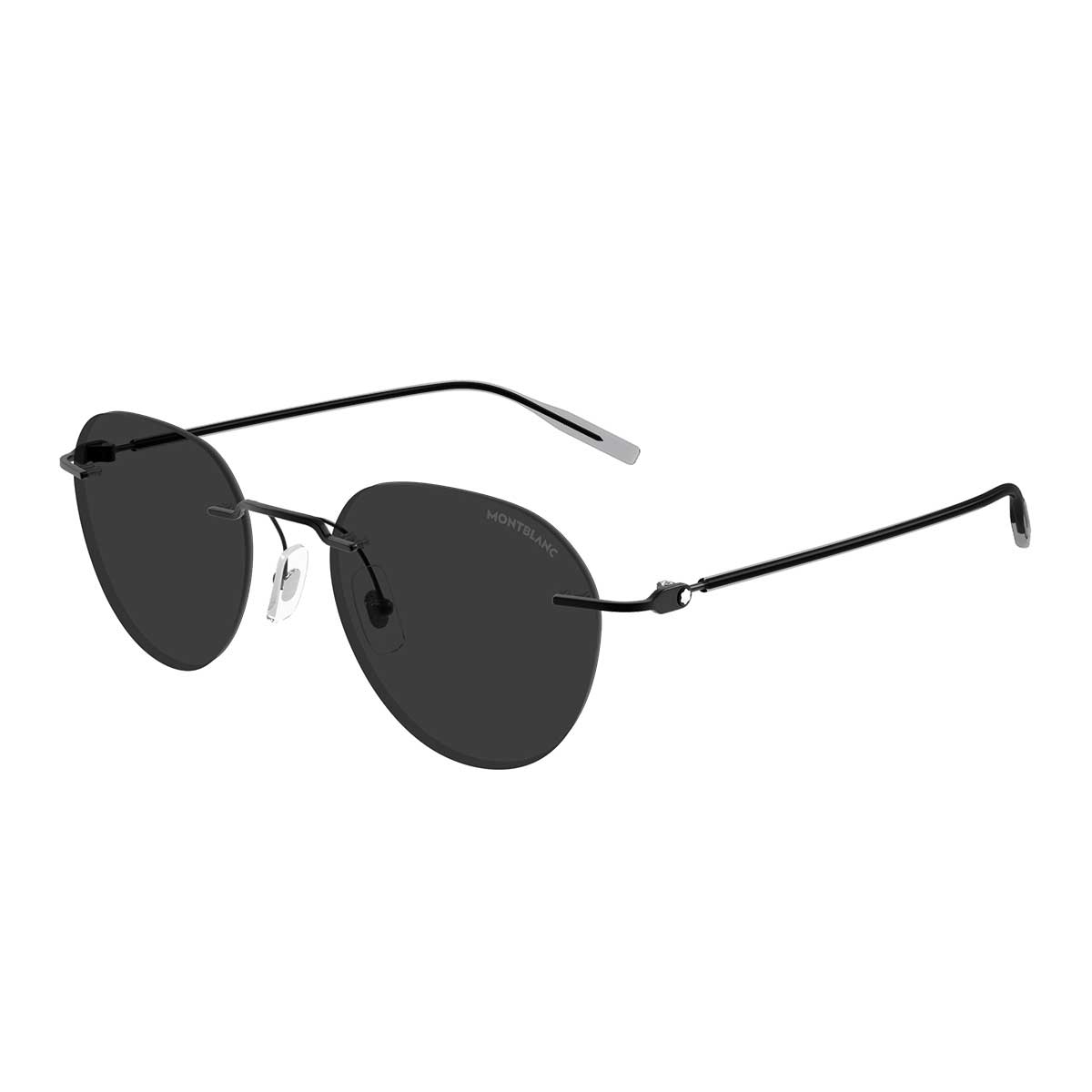 Montblanc Occhiali da Sole MB0428S 001 Nero/Grigio Uomo 2