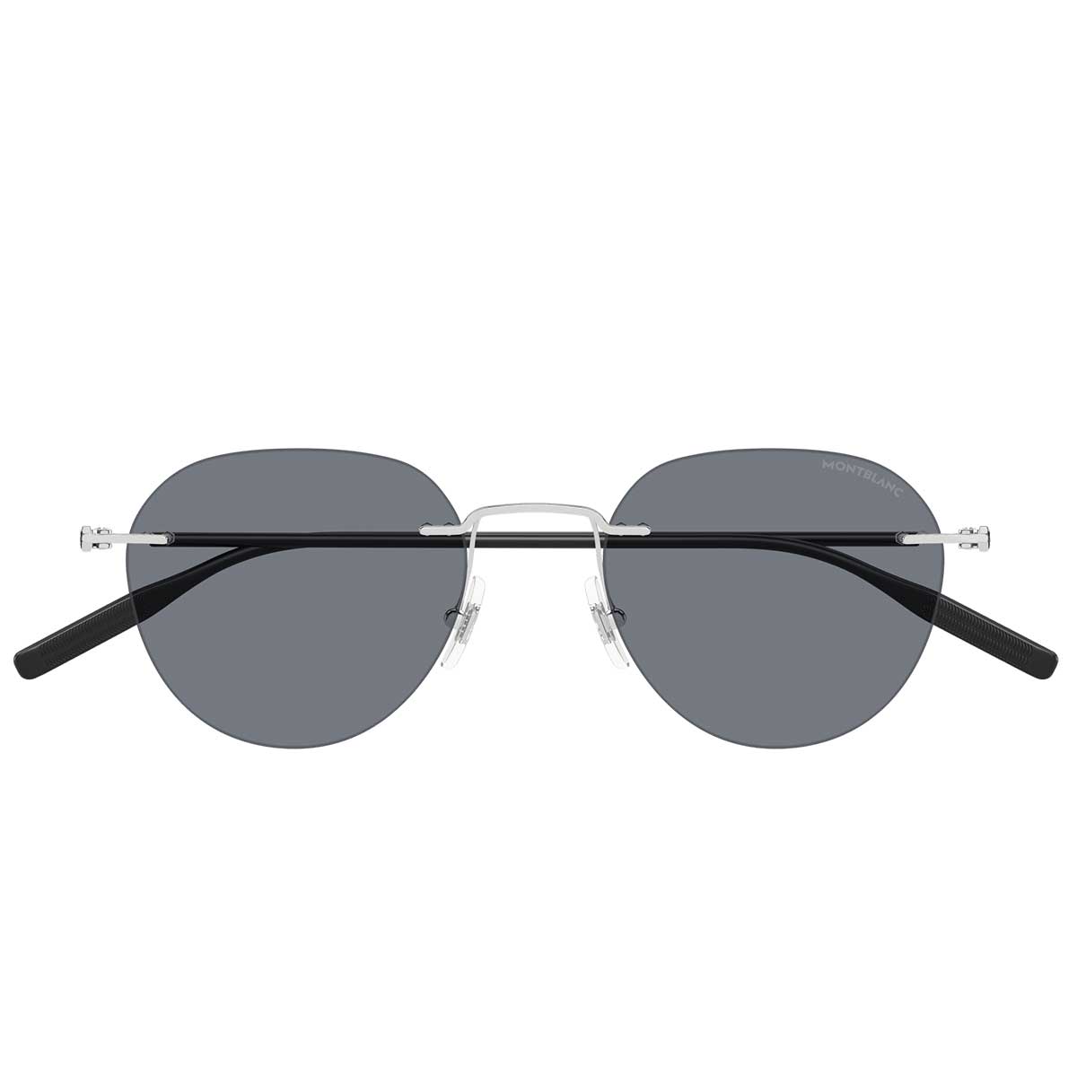 Montblanc Occhiali da Sole MB0428S 002 Argento/Grigio Uomo