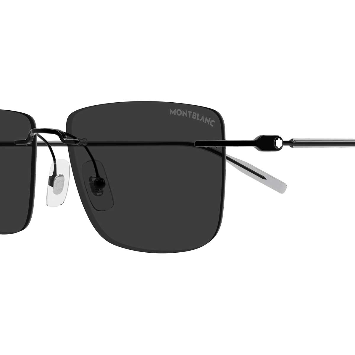 Montblanc Occhiali da Sole MB0429S 001 Nero/Grigio Uomo 3