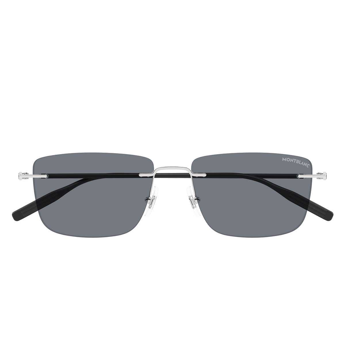 Montblanc Occhiali da Sole MB0429S 002 Argento/Grigio Uomo