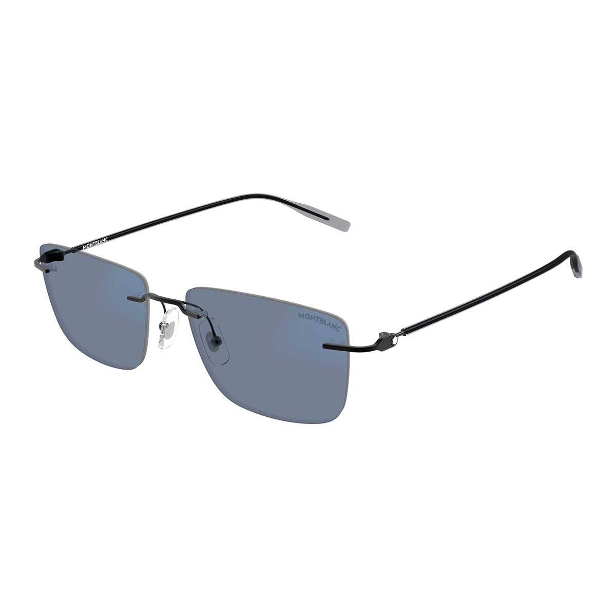Montblanc Occhiali da Sole MB0429S 006 Nero/Trasparente Uomo Fotocromatici 2