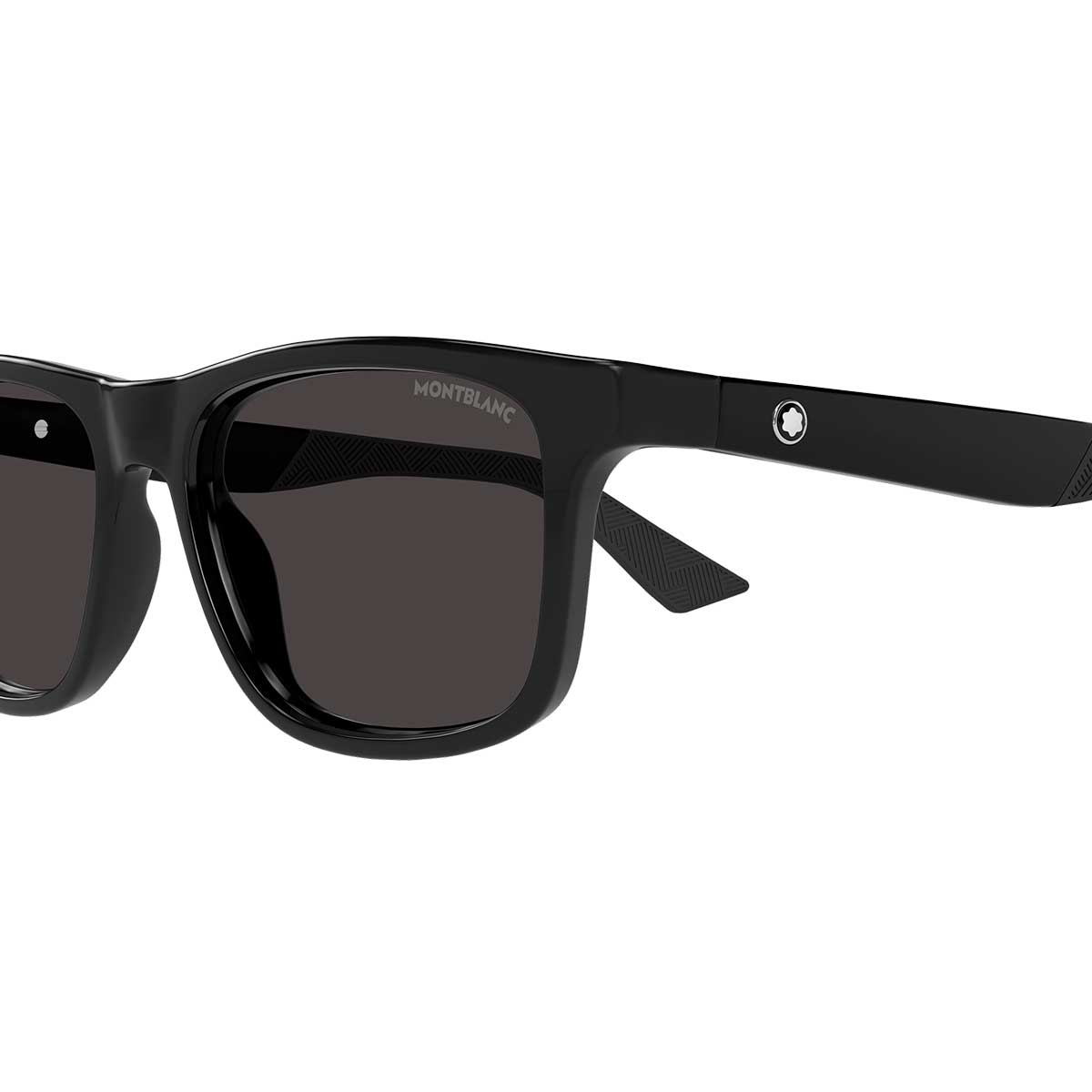 Montblanc Occhiali da Sole MB0432S 001 Nero/Grigio Uomo 3