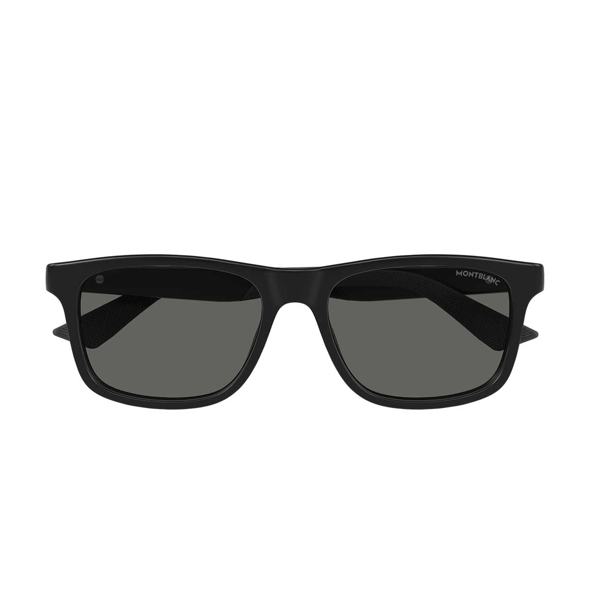 Montblanc Occhiali da Sole MB0432S 002 Nero/Grigio Fumo Uomo Polarizzati