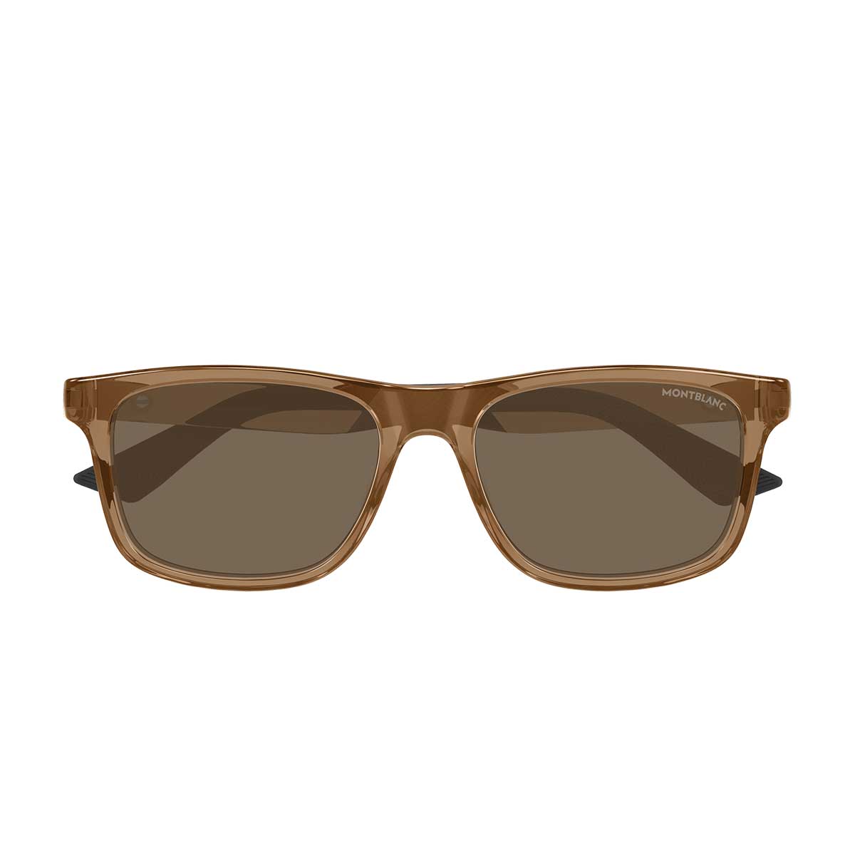 Montblanc Occhiali da Sole MB0432S 004 Marrone/Marrone Uomo