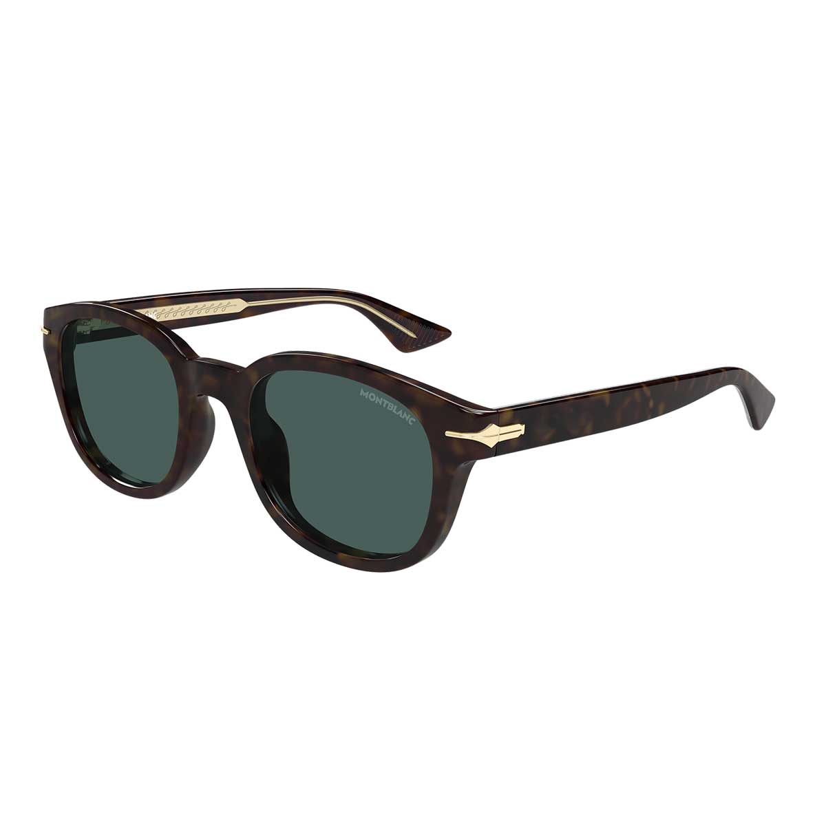 Montblanc Occhiali da Sole MB0435S 002 Marrone/Verde Uomo 2