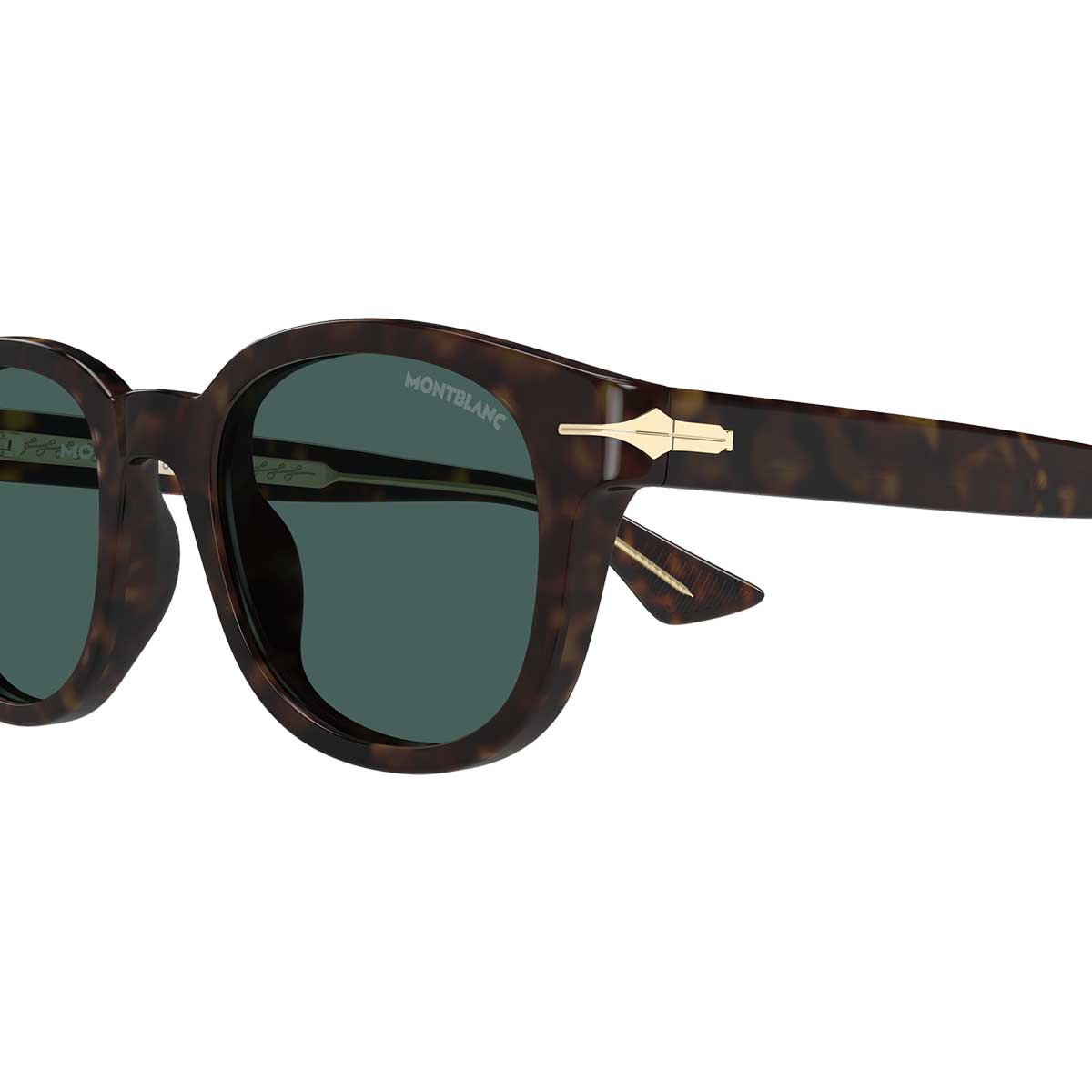 Montblanc Occhiali da Sole MB0435S 002 Marrone/Verde Uomo 3