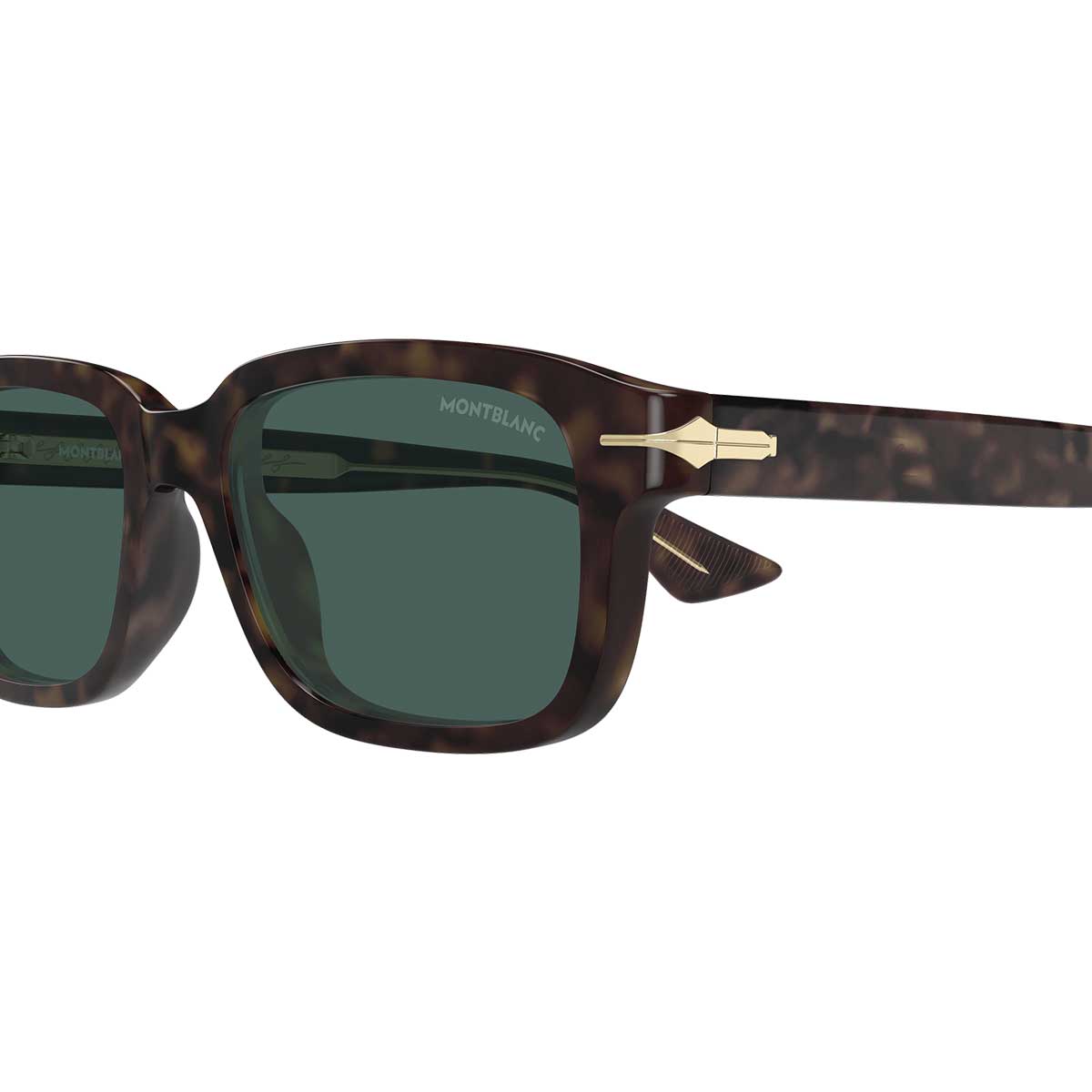Montblanc Occhiali da Sole MB0436S 002 Marrone/Verde Uomo 3
