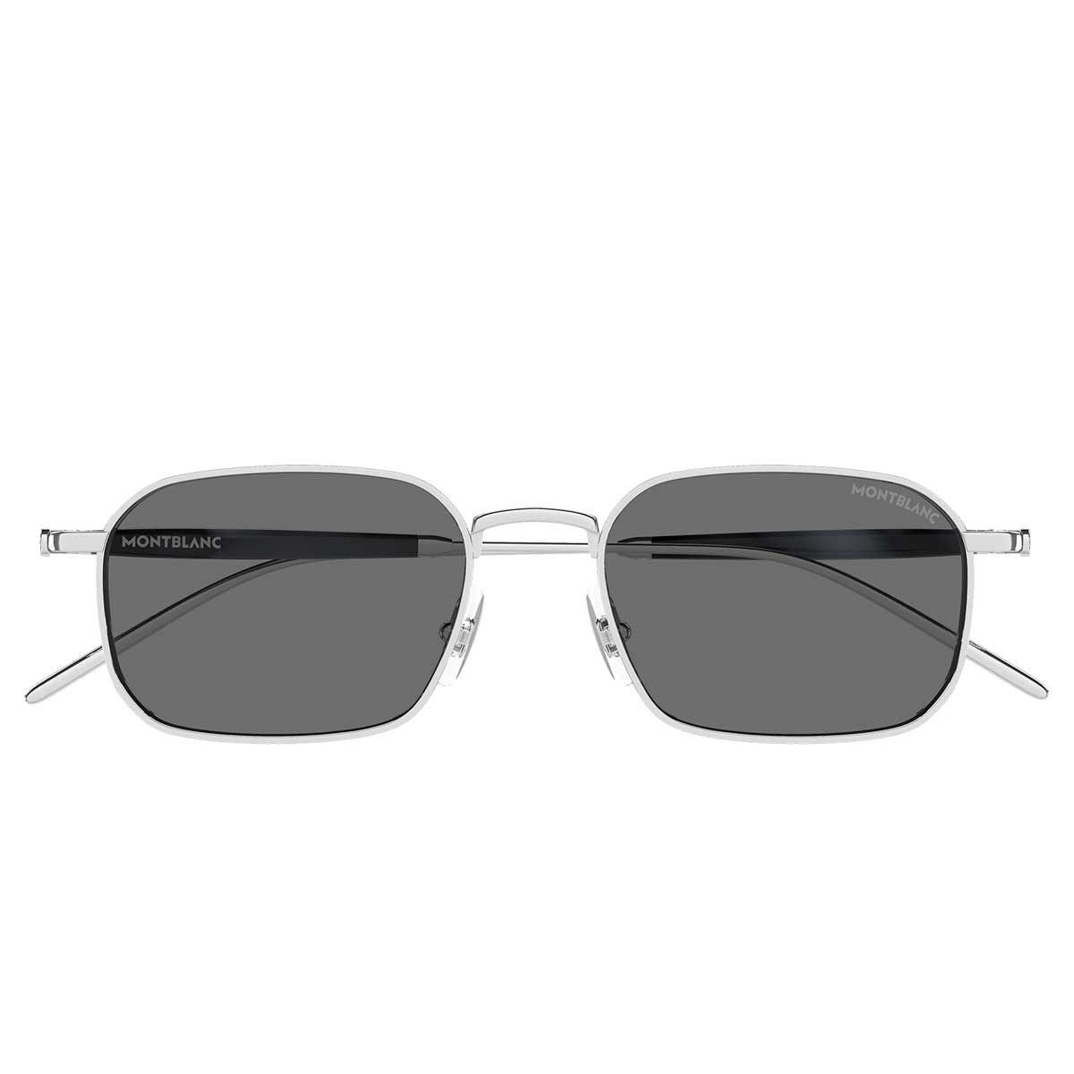 Montblanc Occhiali da Sole MB0441S 003 Argento/Grigio Uomo