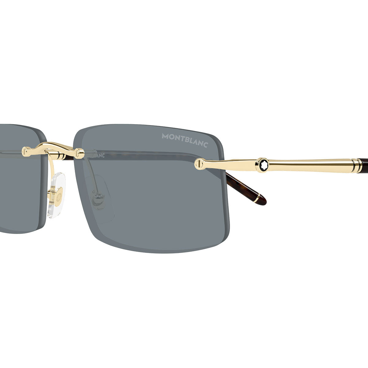 Montblanc Occhiali da Sole MB0443S 004 Oro/Grigio Uomo