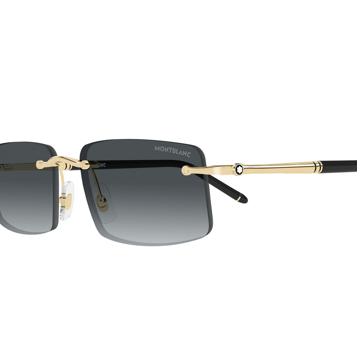 Montblanc Occhiali da Sole MB0443S 007 Oro/Grigio Sfumato Uomo