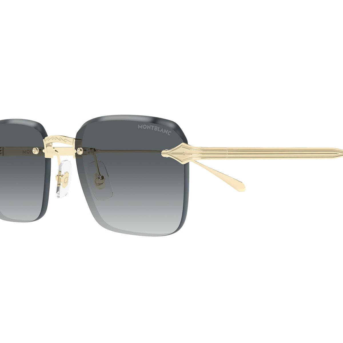Montblanc Occhiali da Sole MB0456S 001 Oro/Grigio Uomo