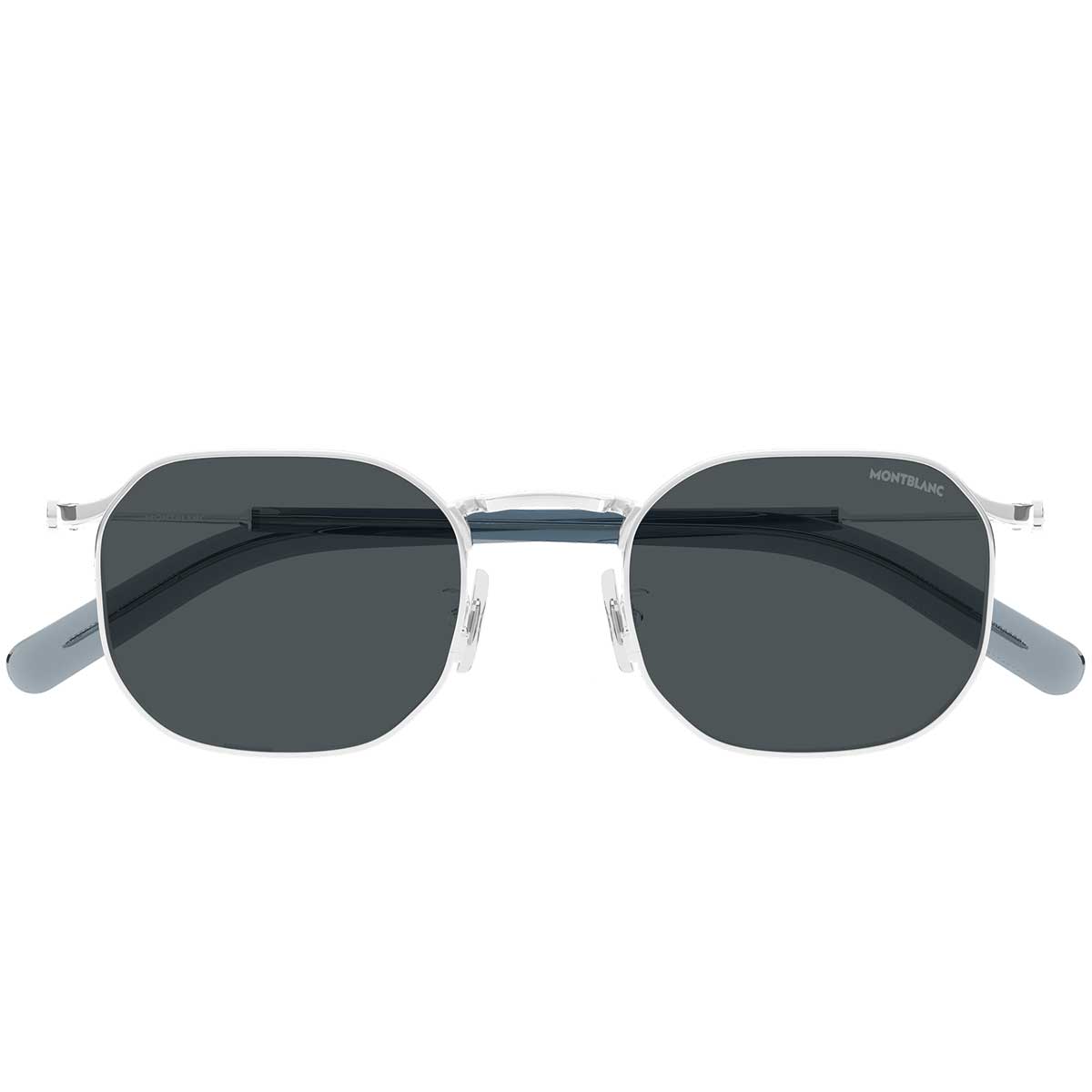 Montblanc Occhiali da Sole MB0459S 002 Argento/Grigio Uomo