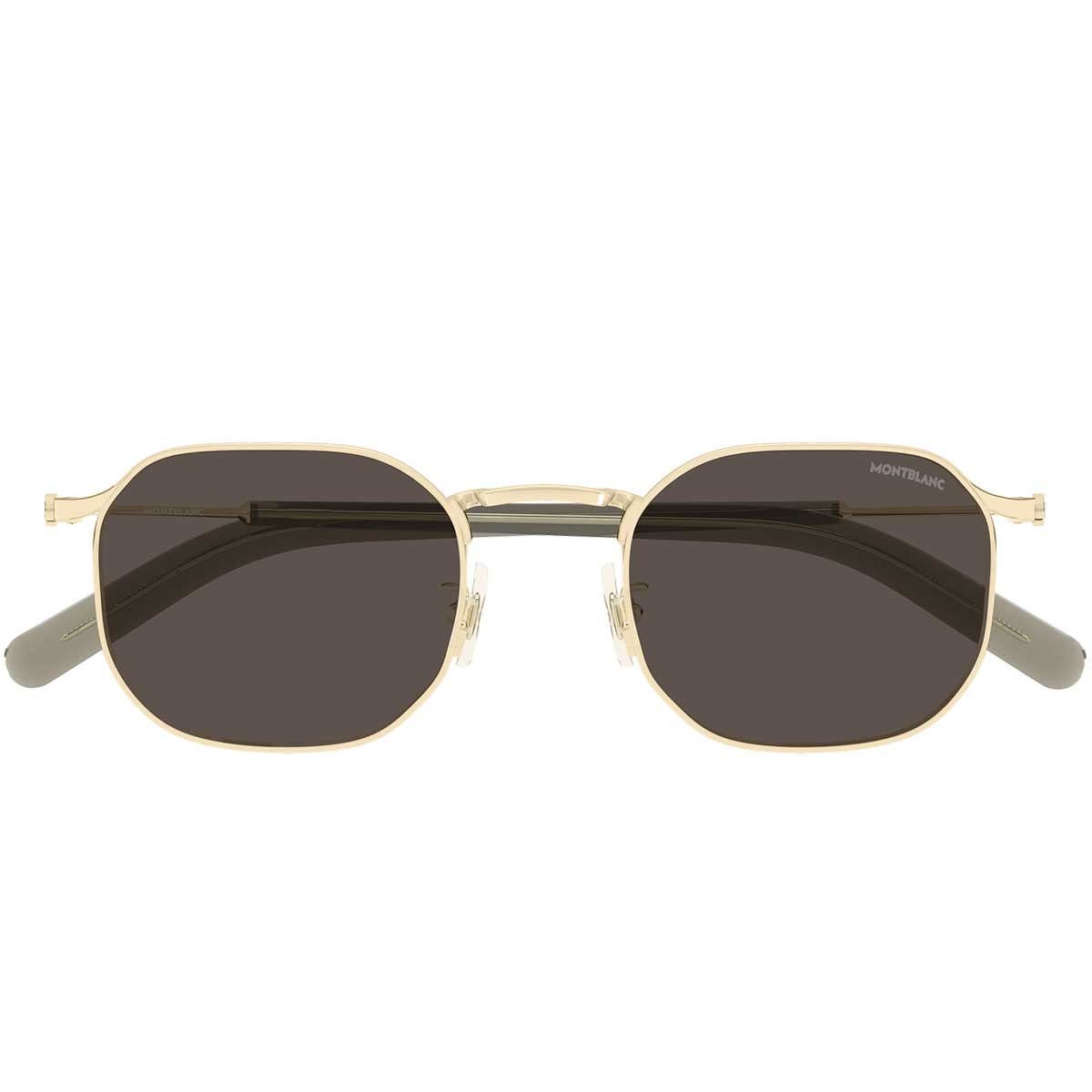 Montblanc Occhiali da Sole MB0459S 003 Oro/Marrone Uomo