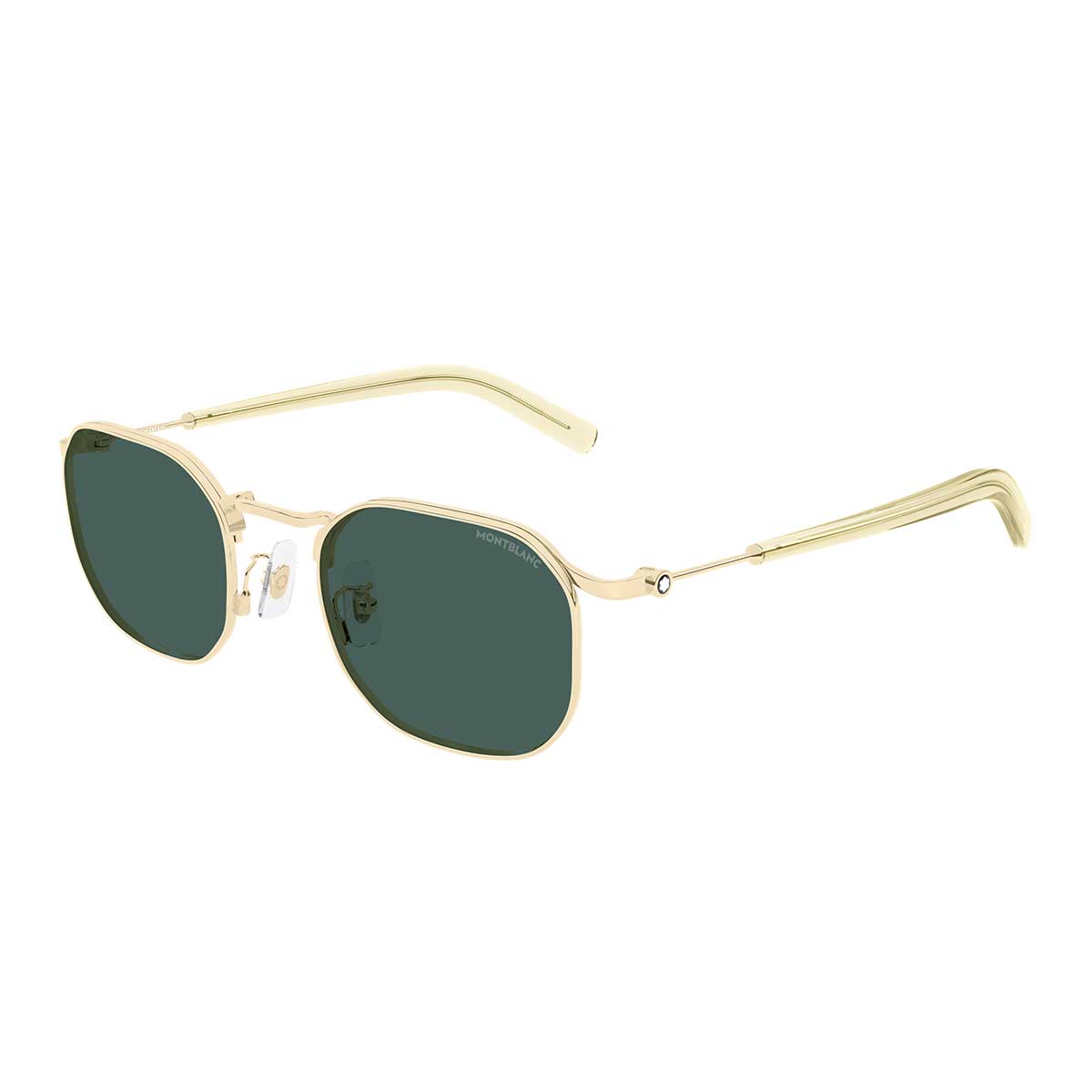 Montblanc Occhiali da Sole MB0459S 004 Oro/Verde Uomo 2