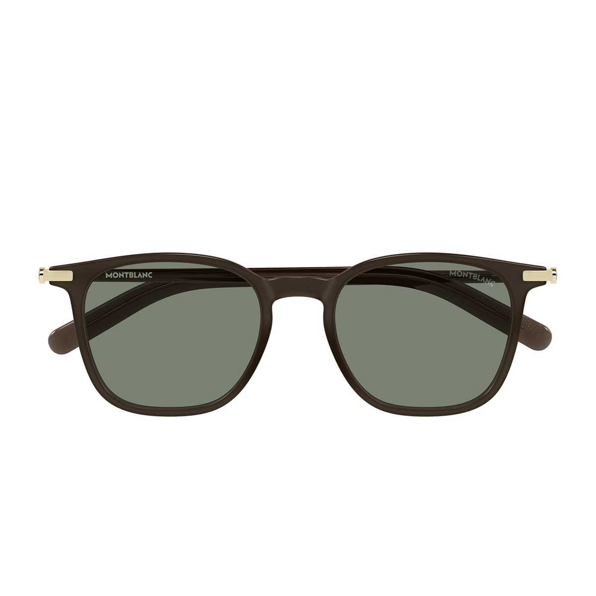 Montblanc Occhiali da Sole MB0460S 004 Marrone/Verde Uomo