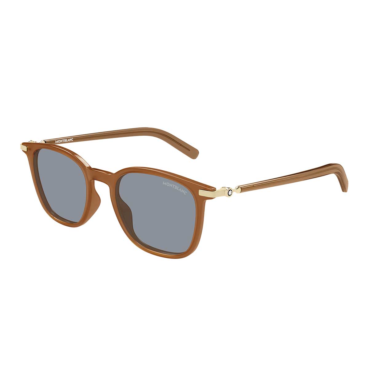 Montblanc Occhiali da Sole MB0460S 005 Marrone/Grigio Uomo 2