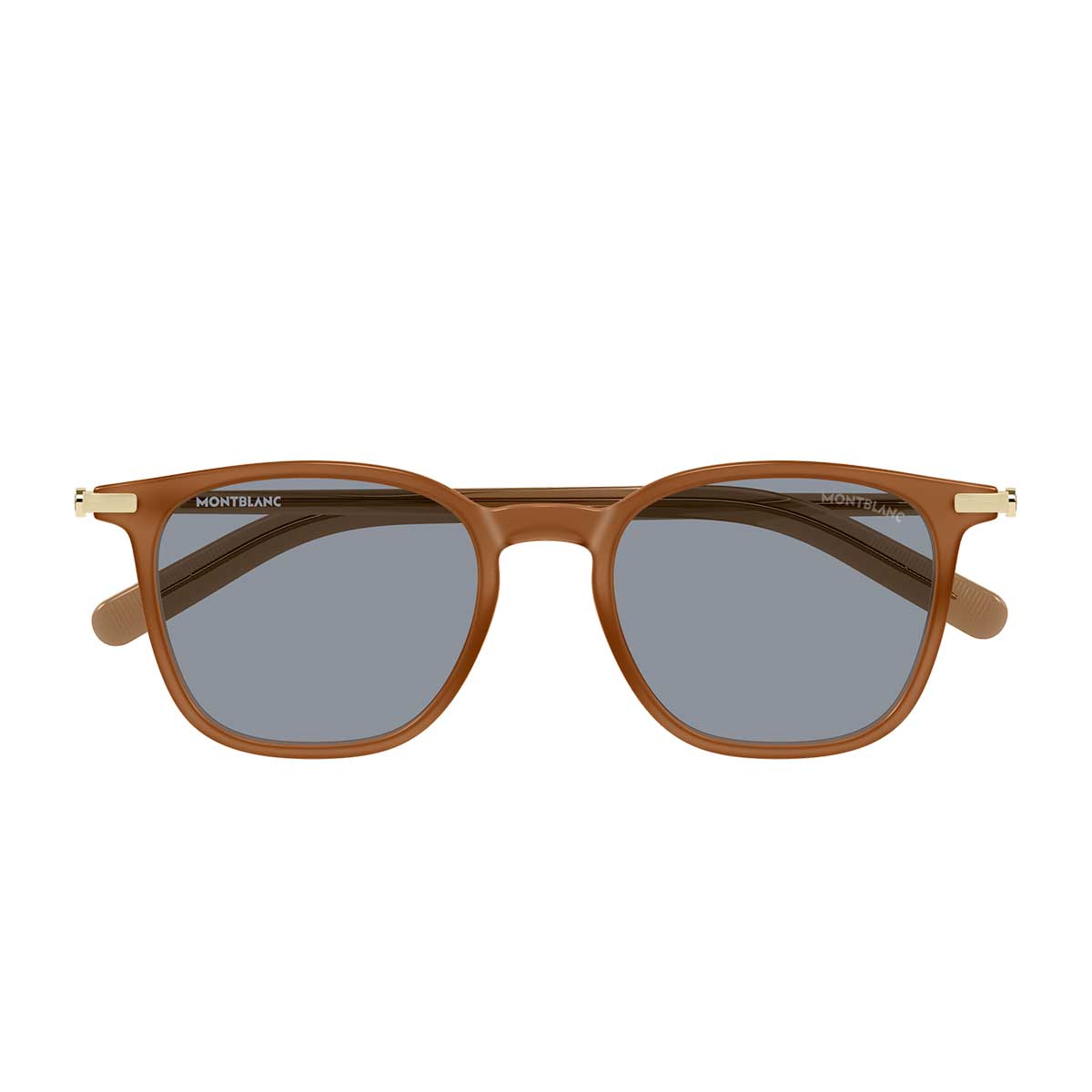 Montblanc Occhiali da Sole MB0460S 005 Marrone/Grigio Uomo