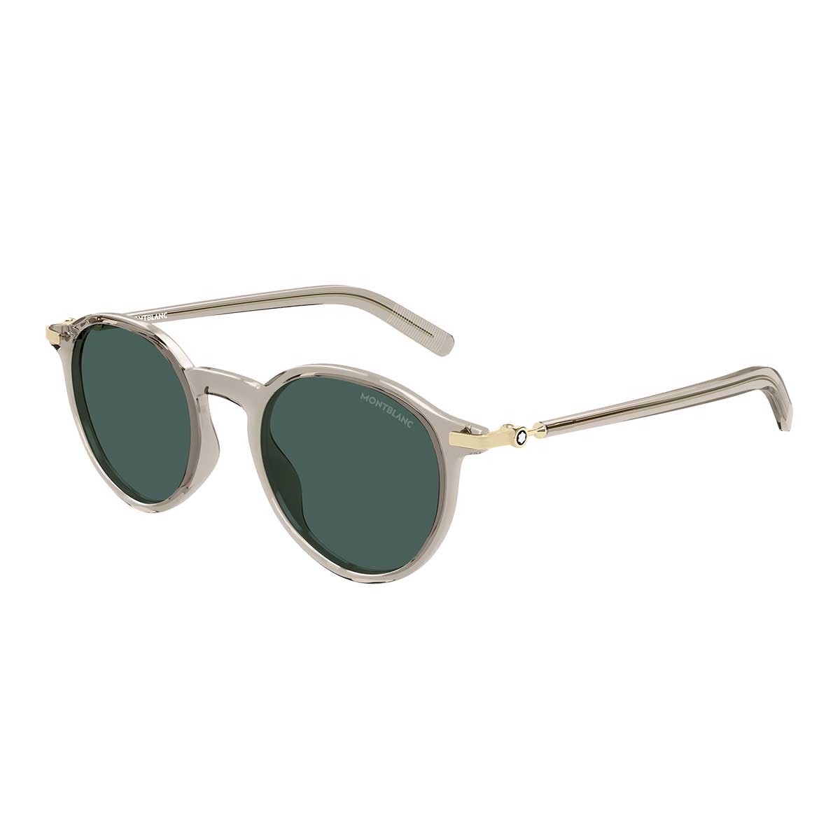 Montblanc Occhiali da Sole MB0461S 004 Beige/Verde Uomo 2
