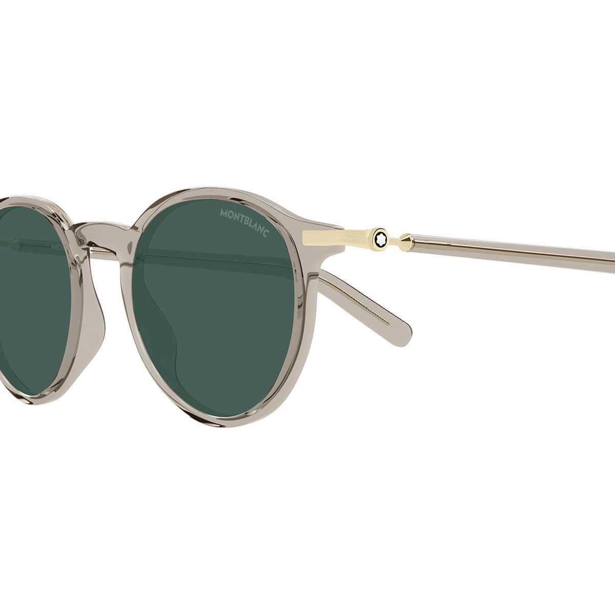 Montblanc Occhiali da Sole MB0461S 004 Beige/Verde Uomo 3