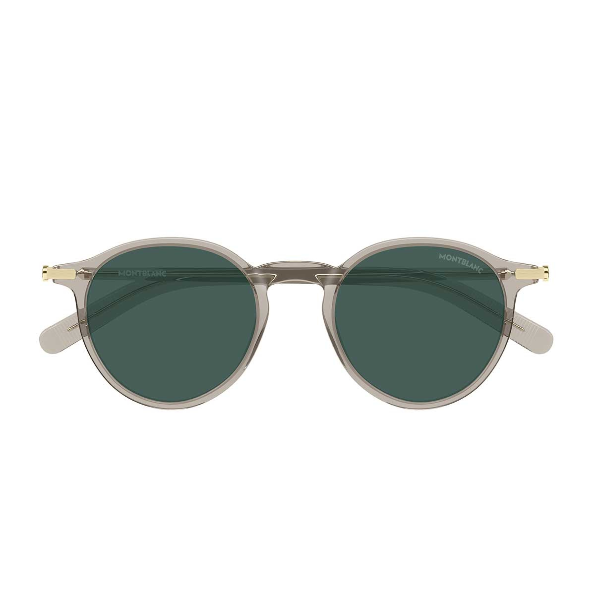 Montblanc Occhiali da Sole MB0461S 004 Beige/Verde Uomo