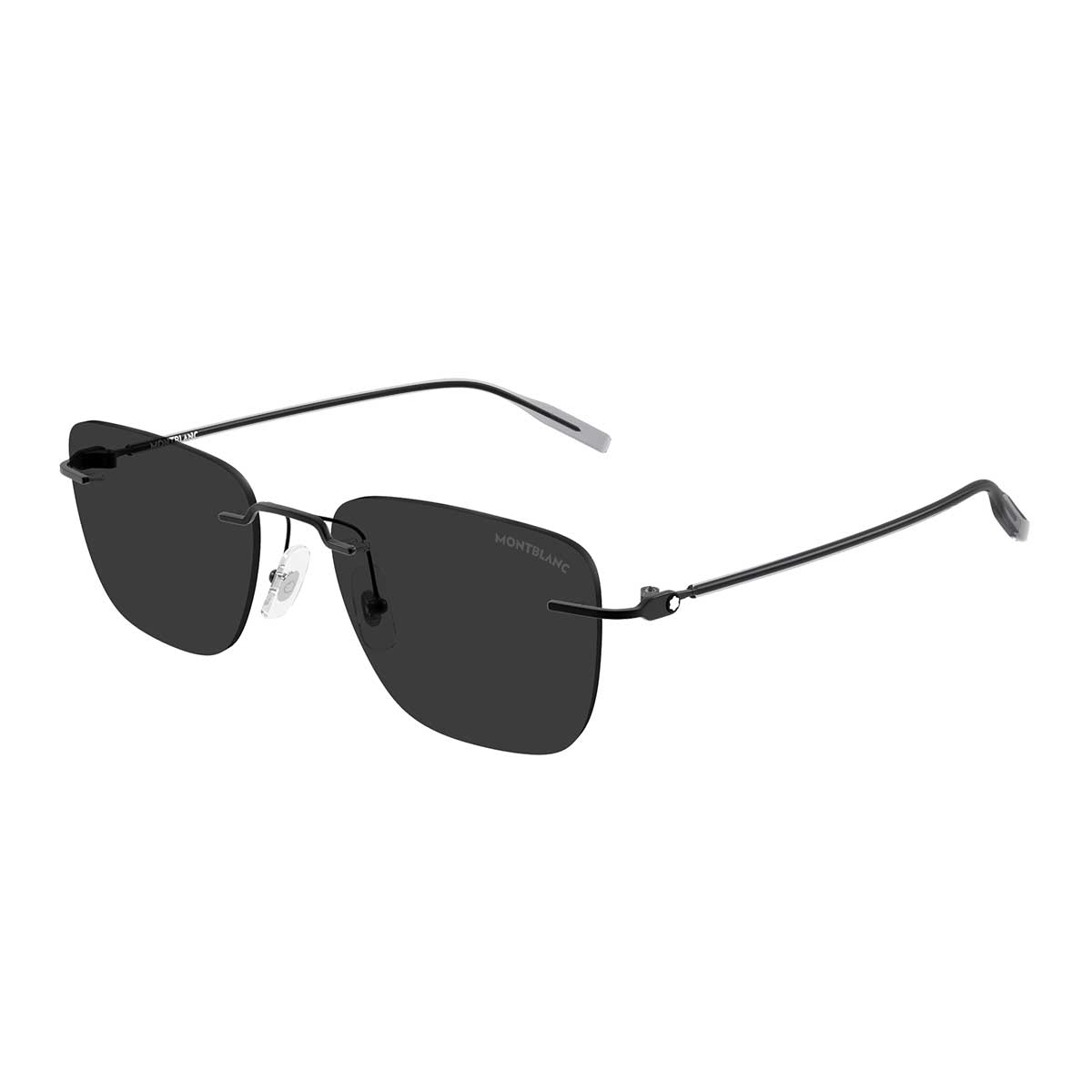 Montblanc Occhiali da Sole MB0470S 001 Nero/Grigio Uomo 2