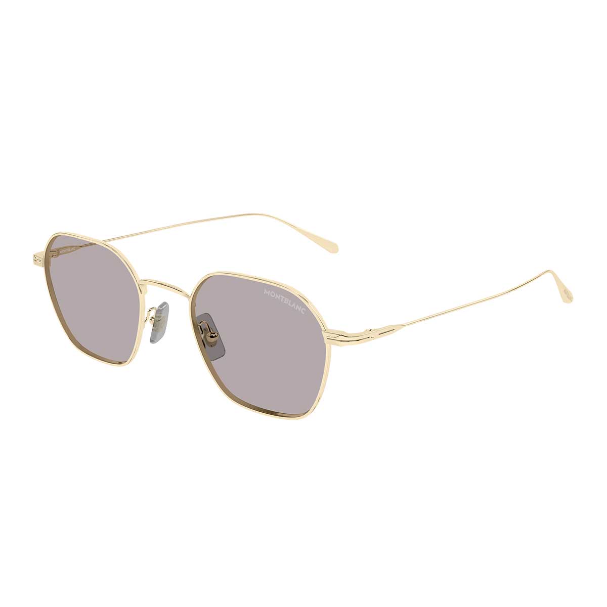 Montblanc Occhiali da Sole MB0472S 003 Oro/Viola Uomo 2