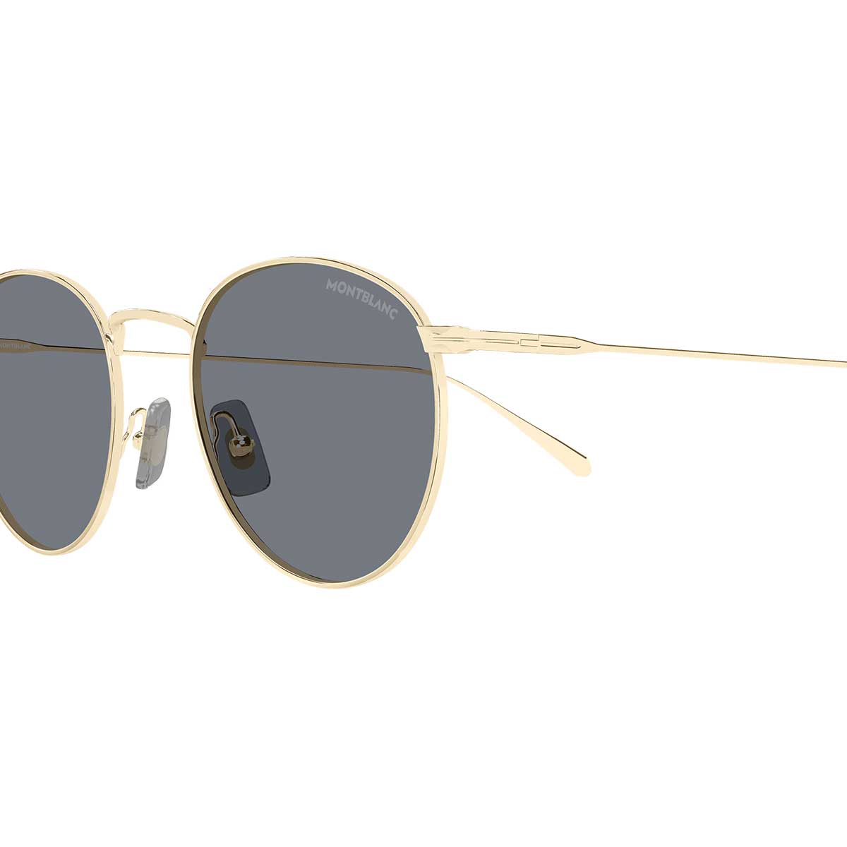 Montblanc Occhiali da Sole MB0473S 001 Oro/Grigio Uomo 3