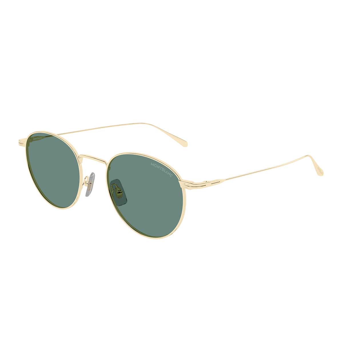 Montblanc Occhiali da Sole MB0473S 004 Oro/Verde Uomo 2