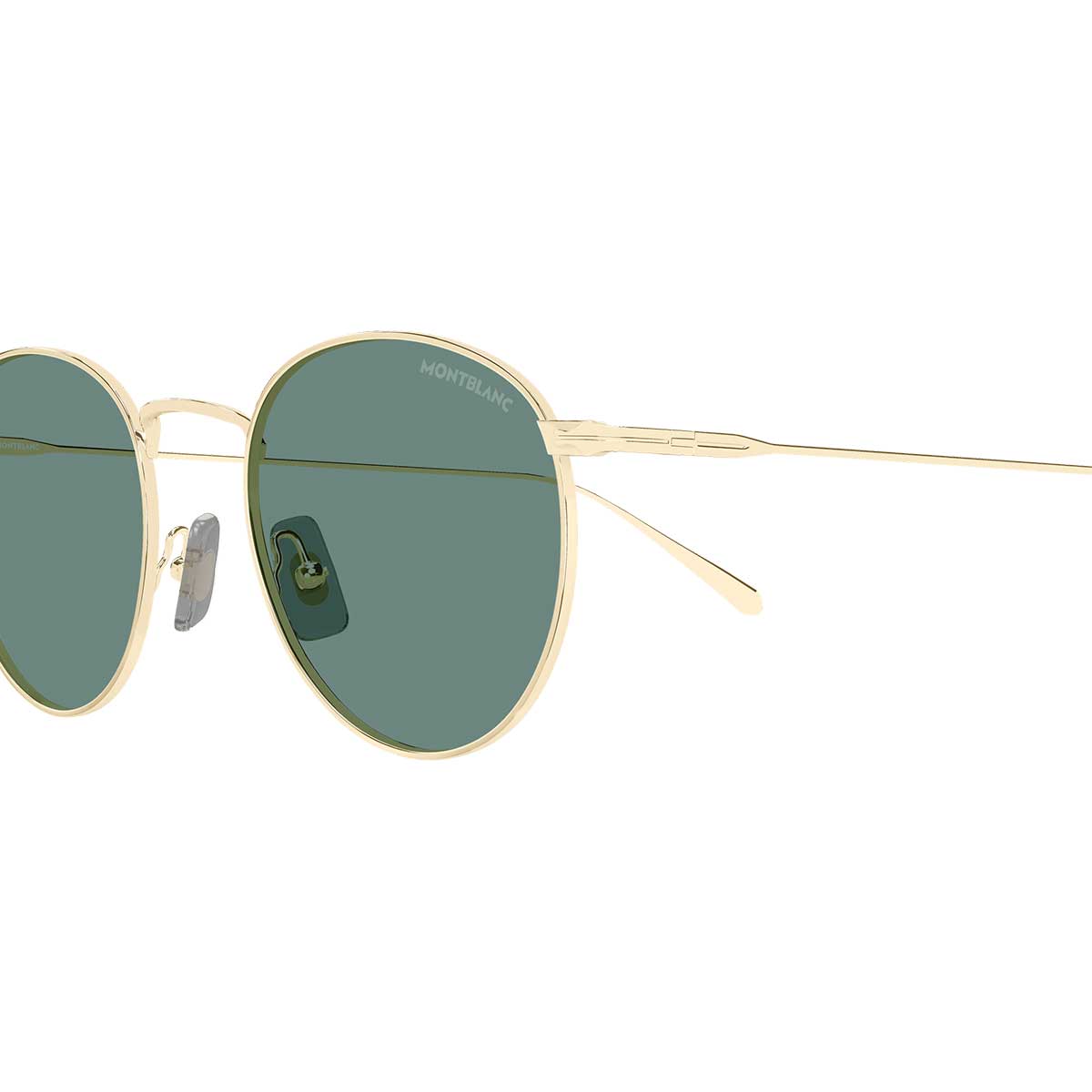 Montblanc Occhiali da Sole MB0473S 004 Oro/Verde Uomo 3