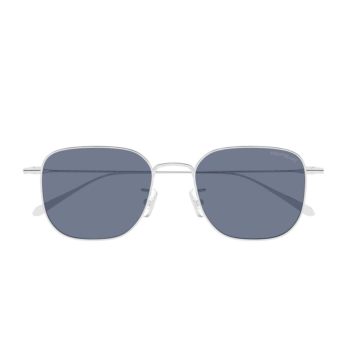 Montblanc Occhiali da Sole MB0477SA 003 Argento/Grigio Uomo